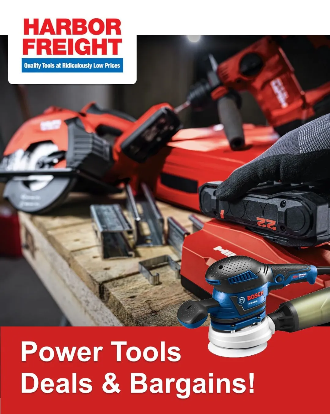 Harbor Freight Power Tool Deals valid until January 10, 2024