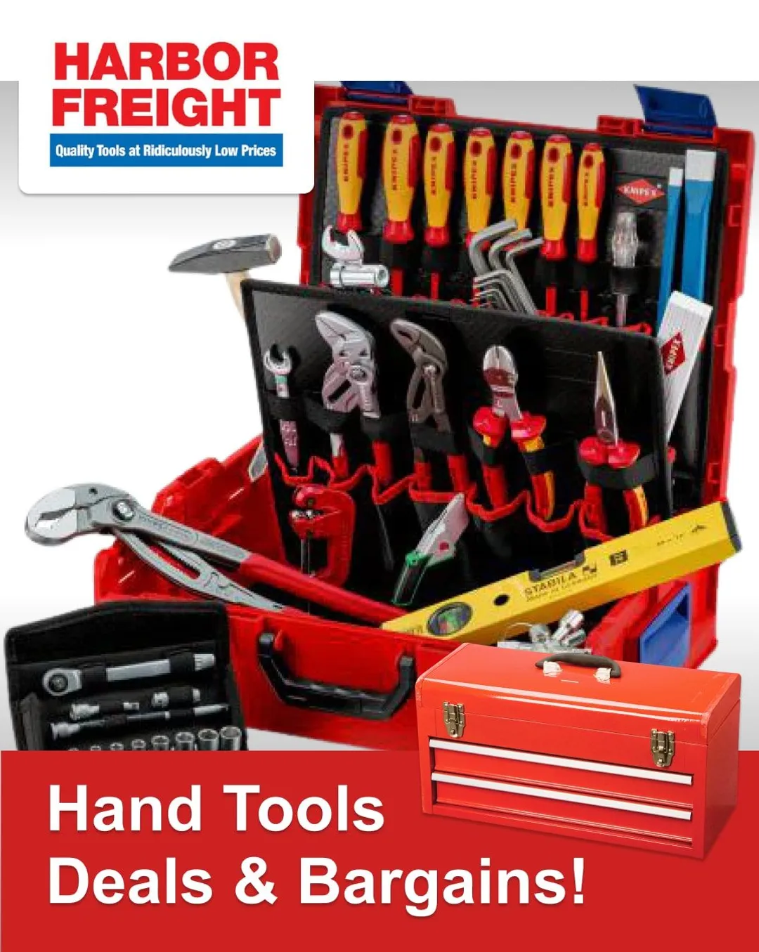 Harbor Freight Hand Tools on sale valid until January 7, 2024