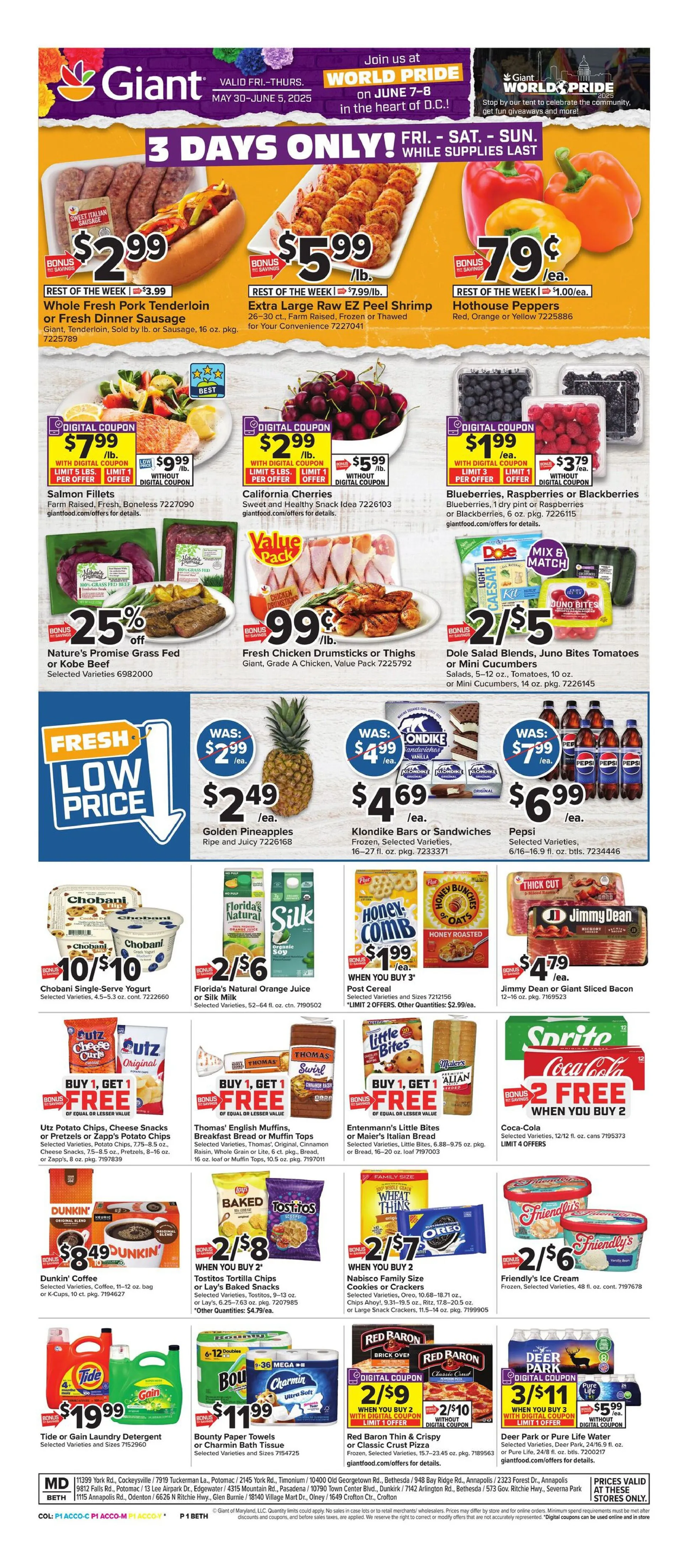 Weekly ad Giant Food weekly ads from May 30 to June 5 2025 - Page 1