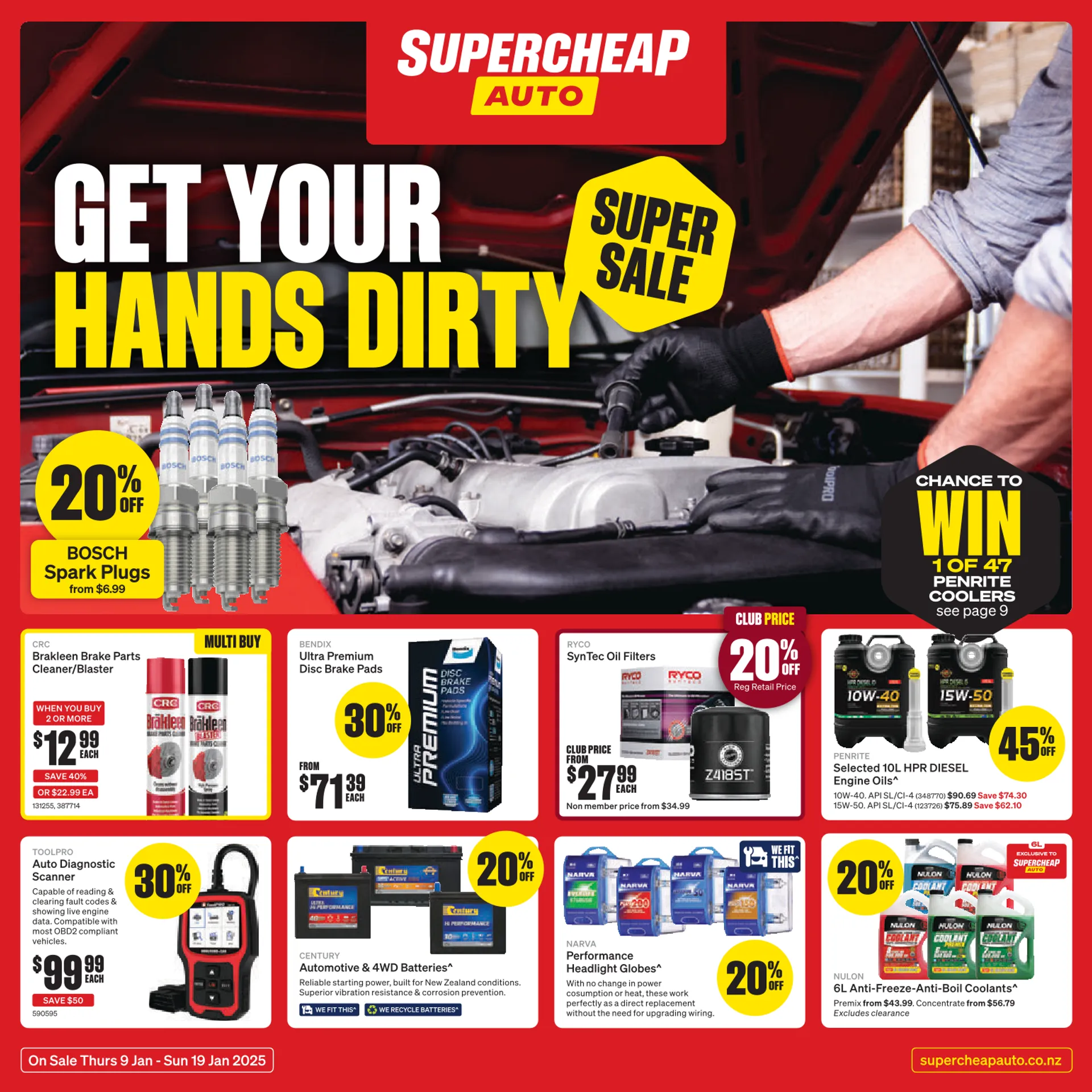 SuperCheap Auto special deal from 9 January to 19 January 2025 - Catalogue Page 