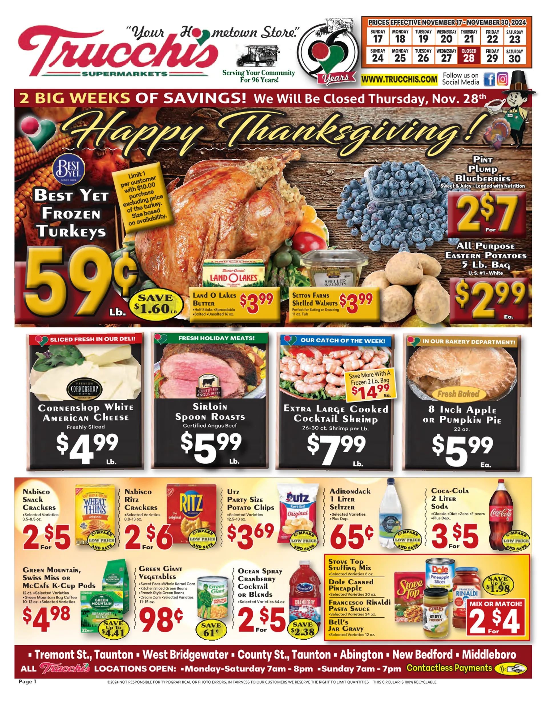 Weekly ad Trucchi’s sales from November 17 to November 30 2024 - Page 