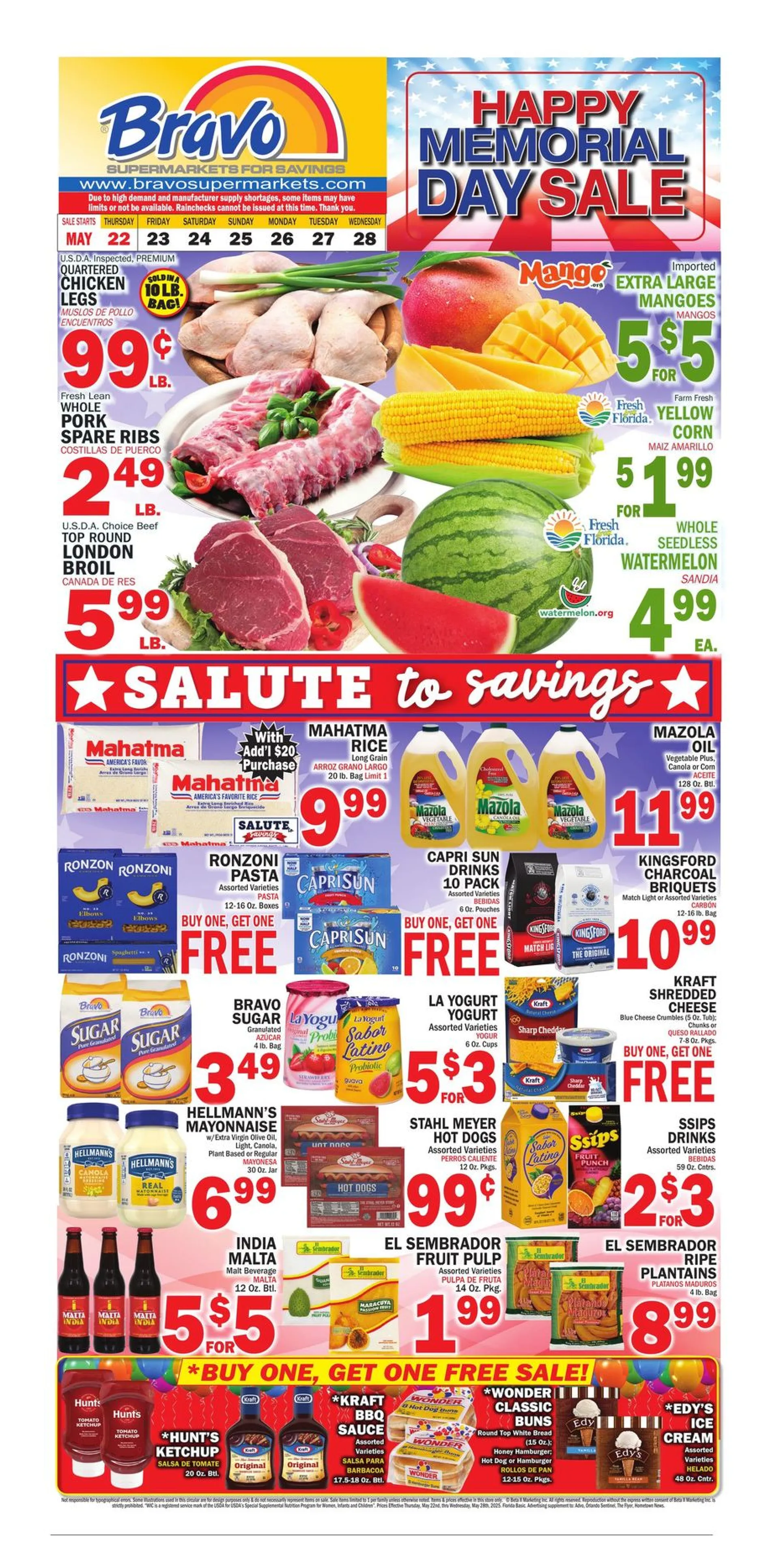 Weekly ad Bravo Supermarkets Deals from May 23 to May 31 2025 - Page 1