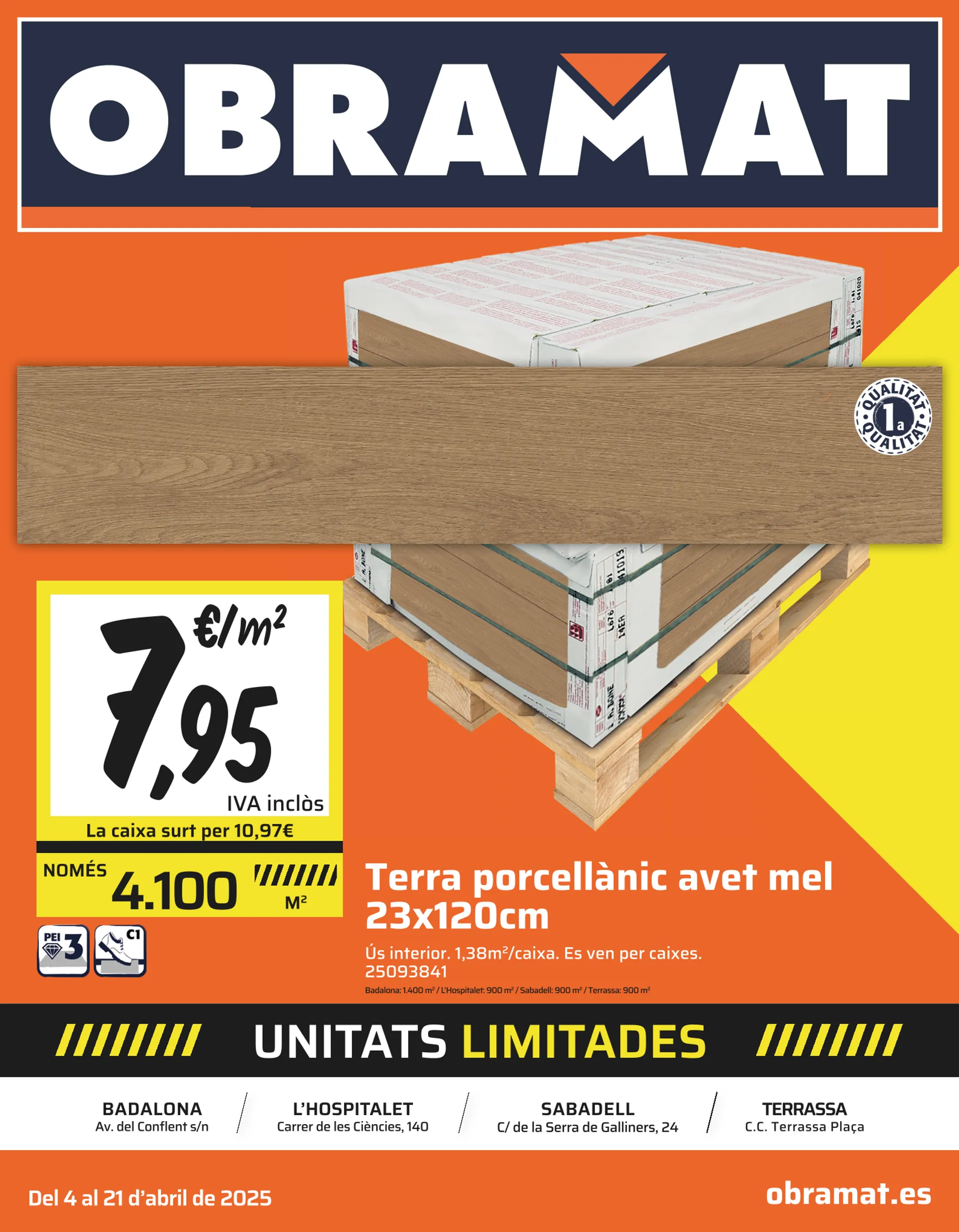 Catálogo de Obramat Cataluña Ofertas y descuentos 9 de abril al 21 de abril 2025 - Página 