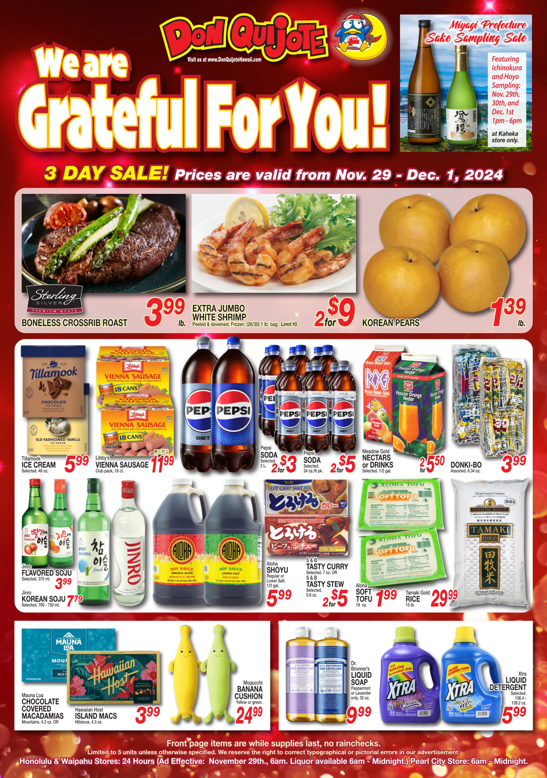 Weekly ad Don Quijote Hawaii sales from November 27 to December 3 2024 - Page 