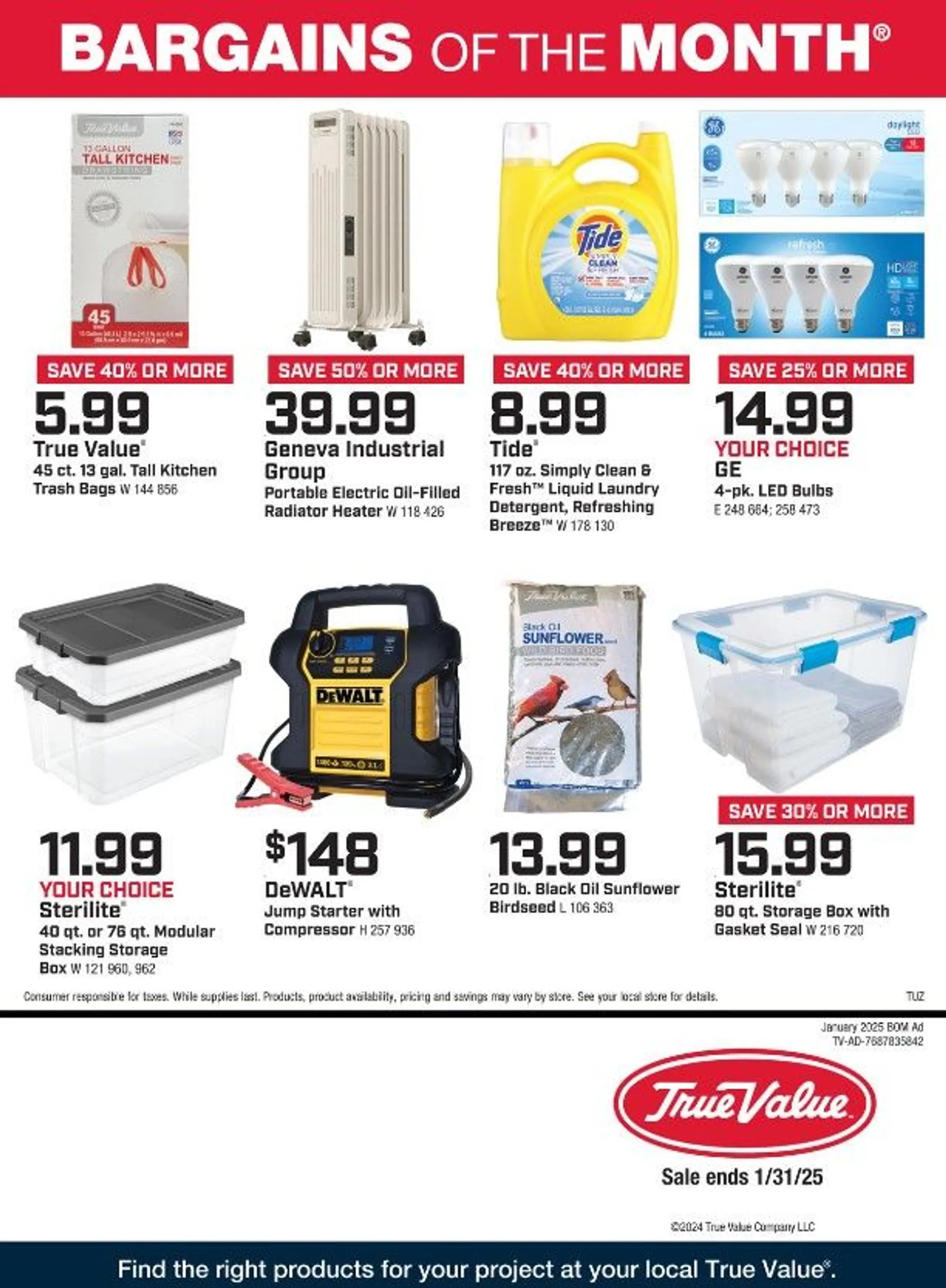 Weekly ad True Value from January 1 to January 31 2025 - Page 