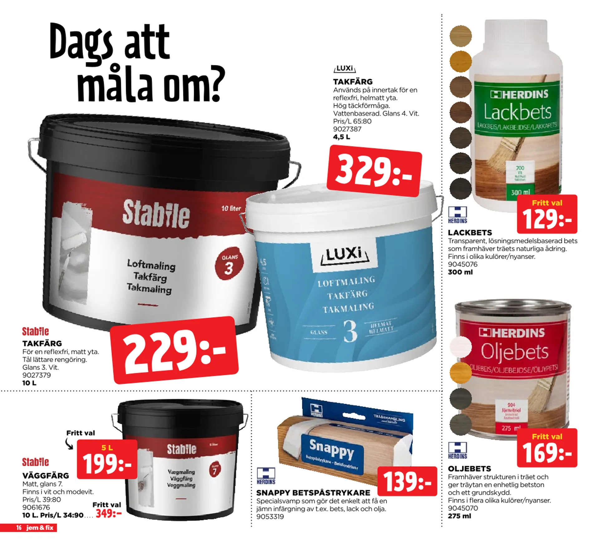 Jem och Fixs specialerbjudanden från 22 september till 6 oktober 2024 - Reklamblad sidor 16