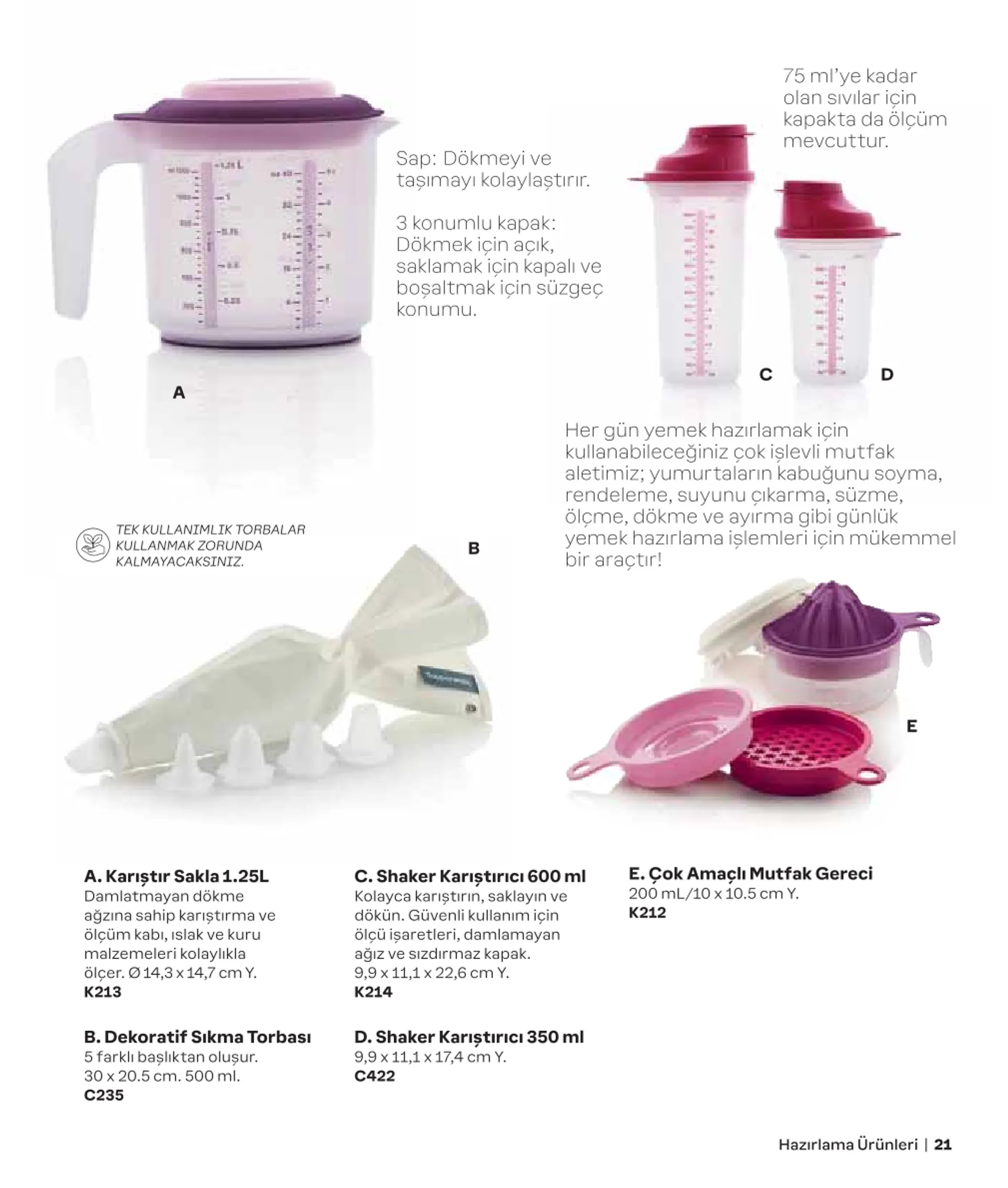 Katalog Tupperware mağazasının özel fırsatı 1 Ocak - 21 Mart 2025 - aktüel Sayfa 21