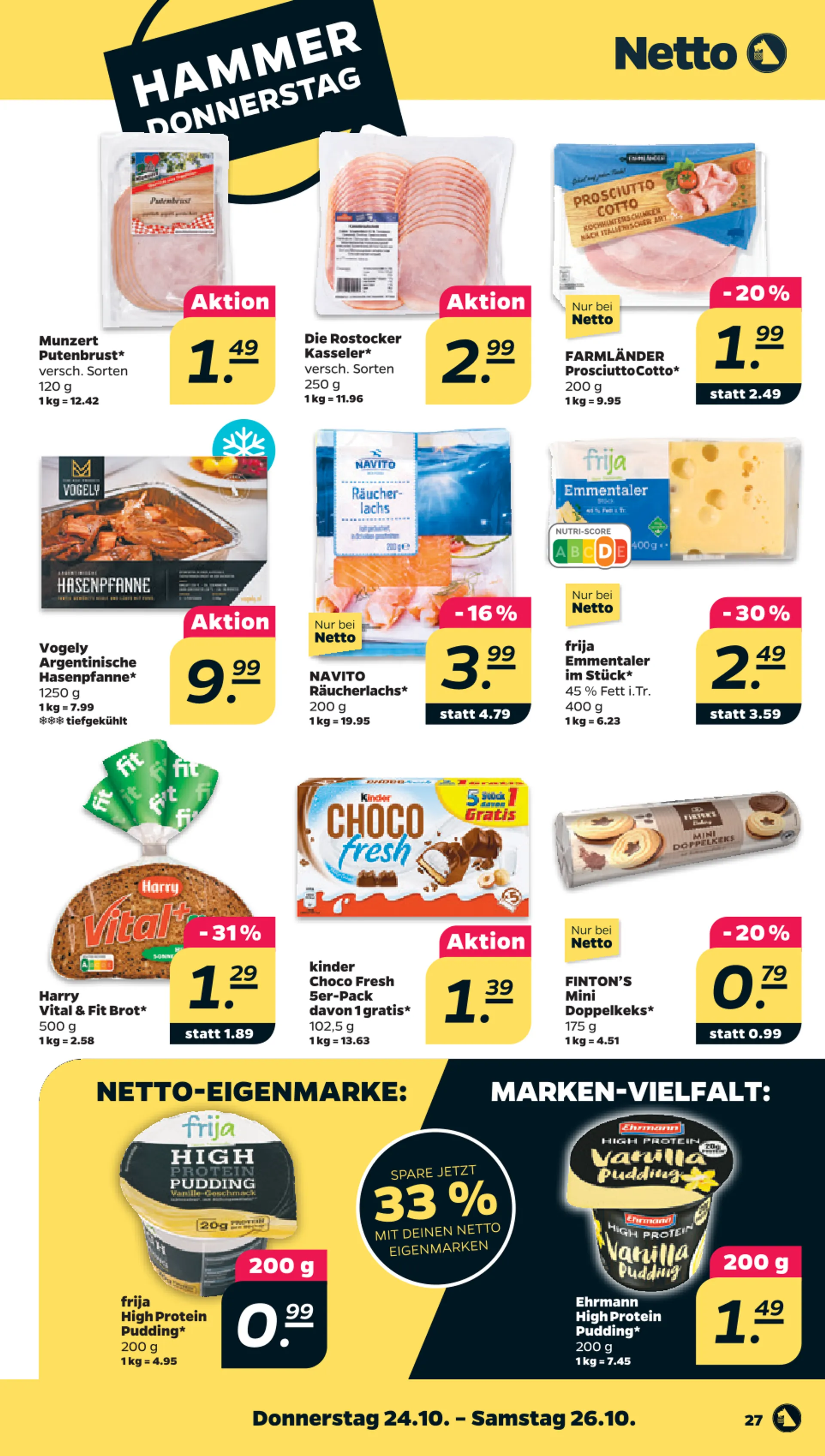 Netto Angebote von 21. Oktober bis 26. Oktober 2024 - Prospekt seite 27