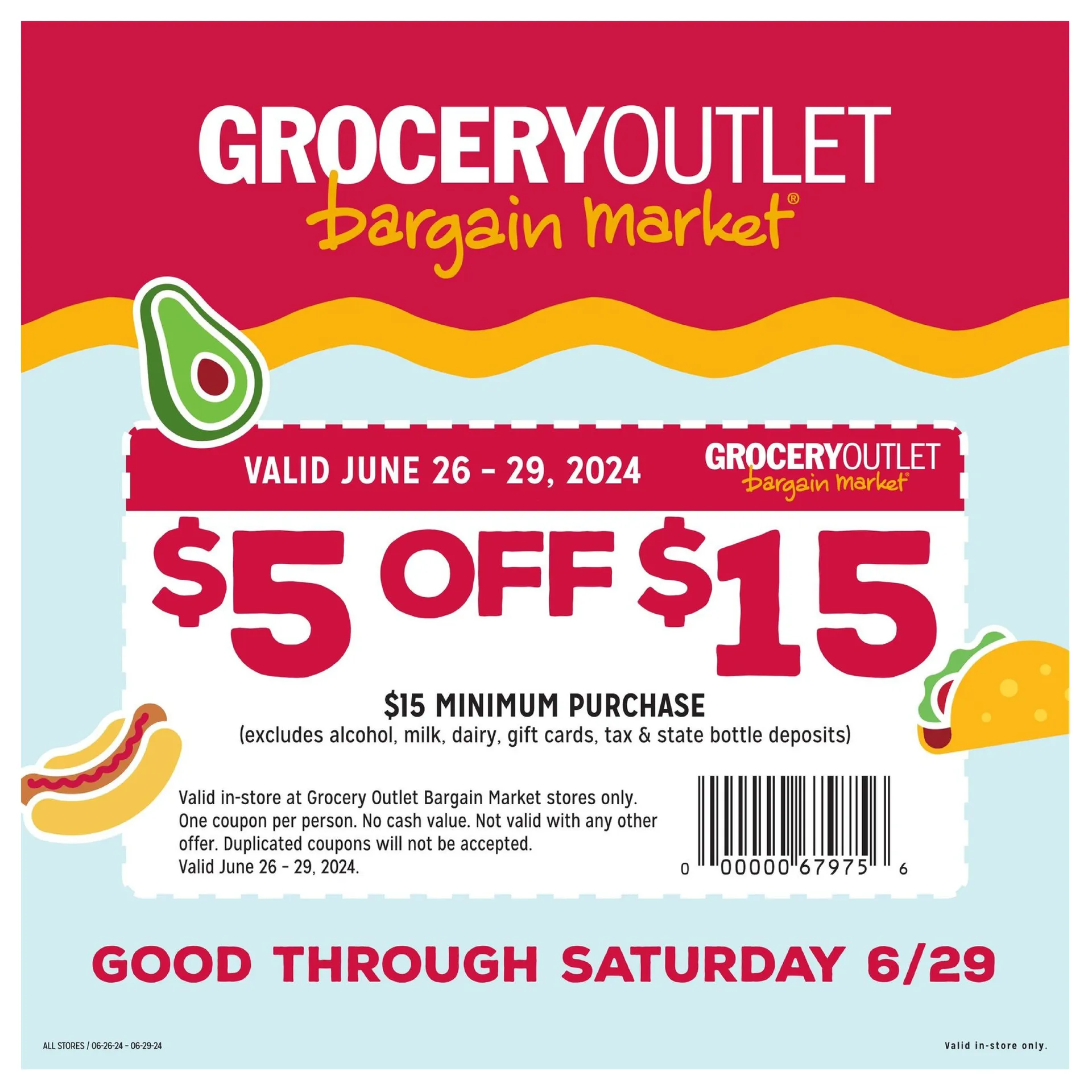 Weekly ad GROCERY OUTLET SALES from June 26 to June 30 2024 - Page 
