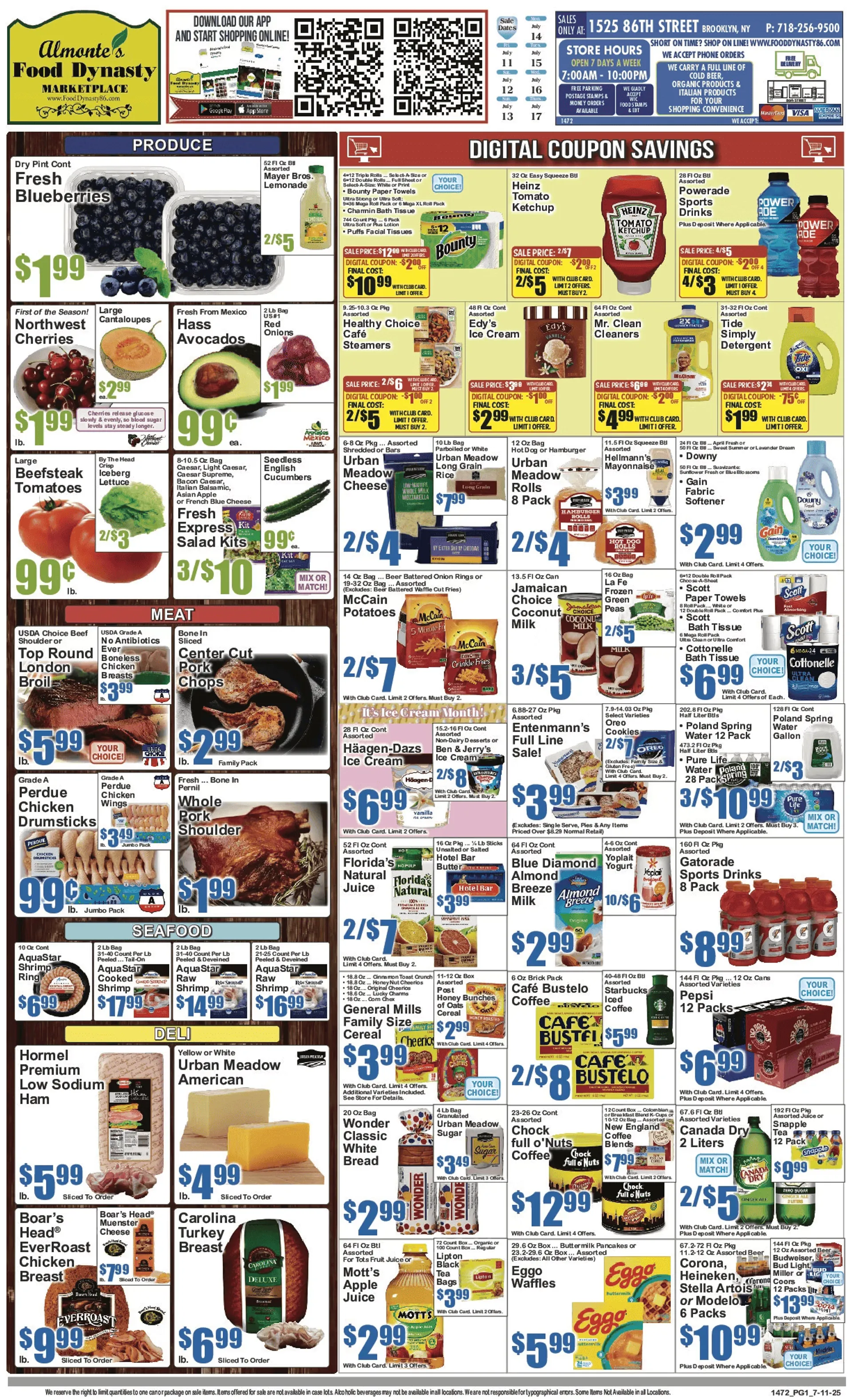 Weekly ad Food Dynasty Sales from July 14 to July 17 2025 - Page 1