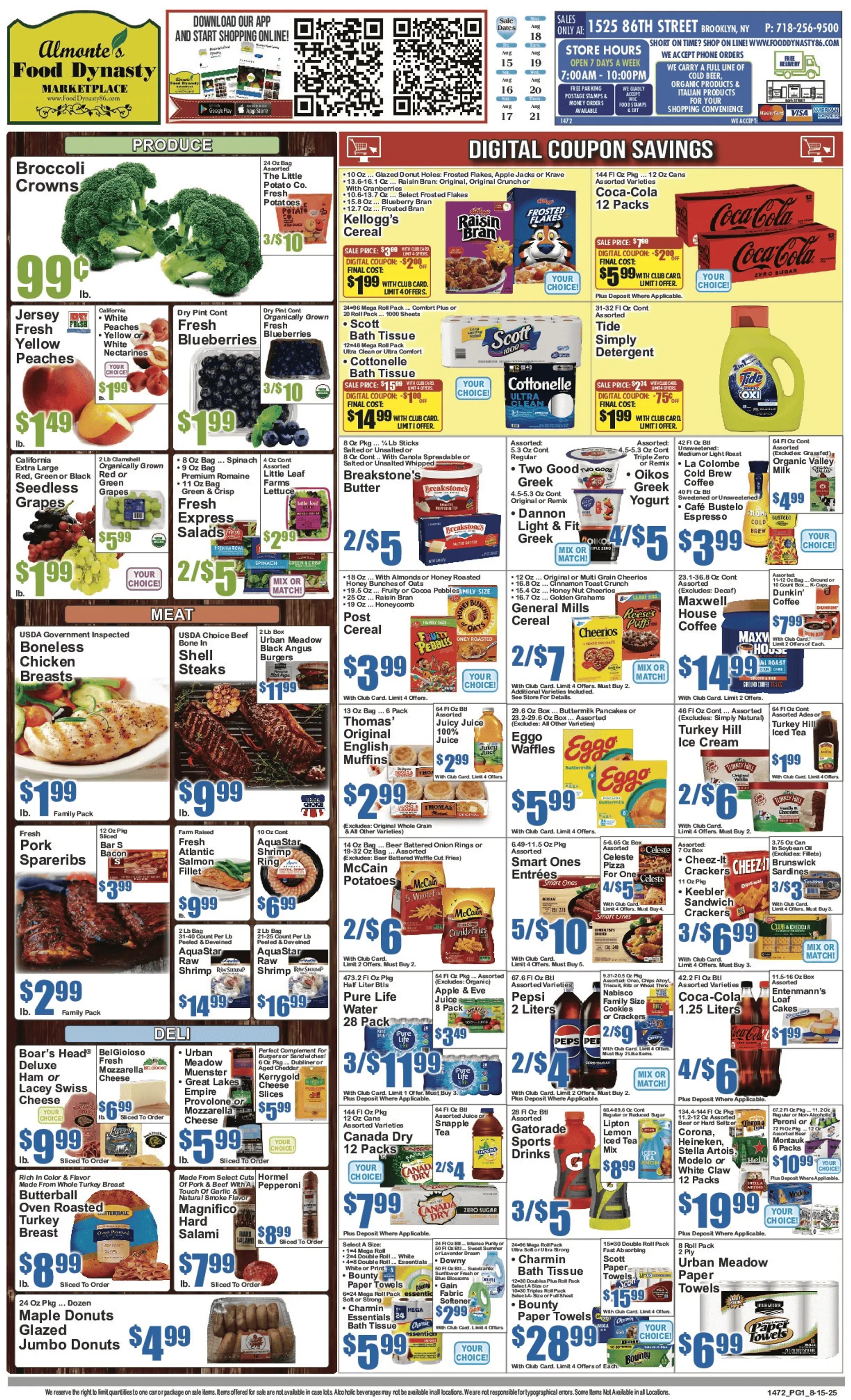 Weekly ad Food Dynasty Sales from August 21 to August 27 2025 - Page 1
