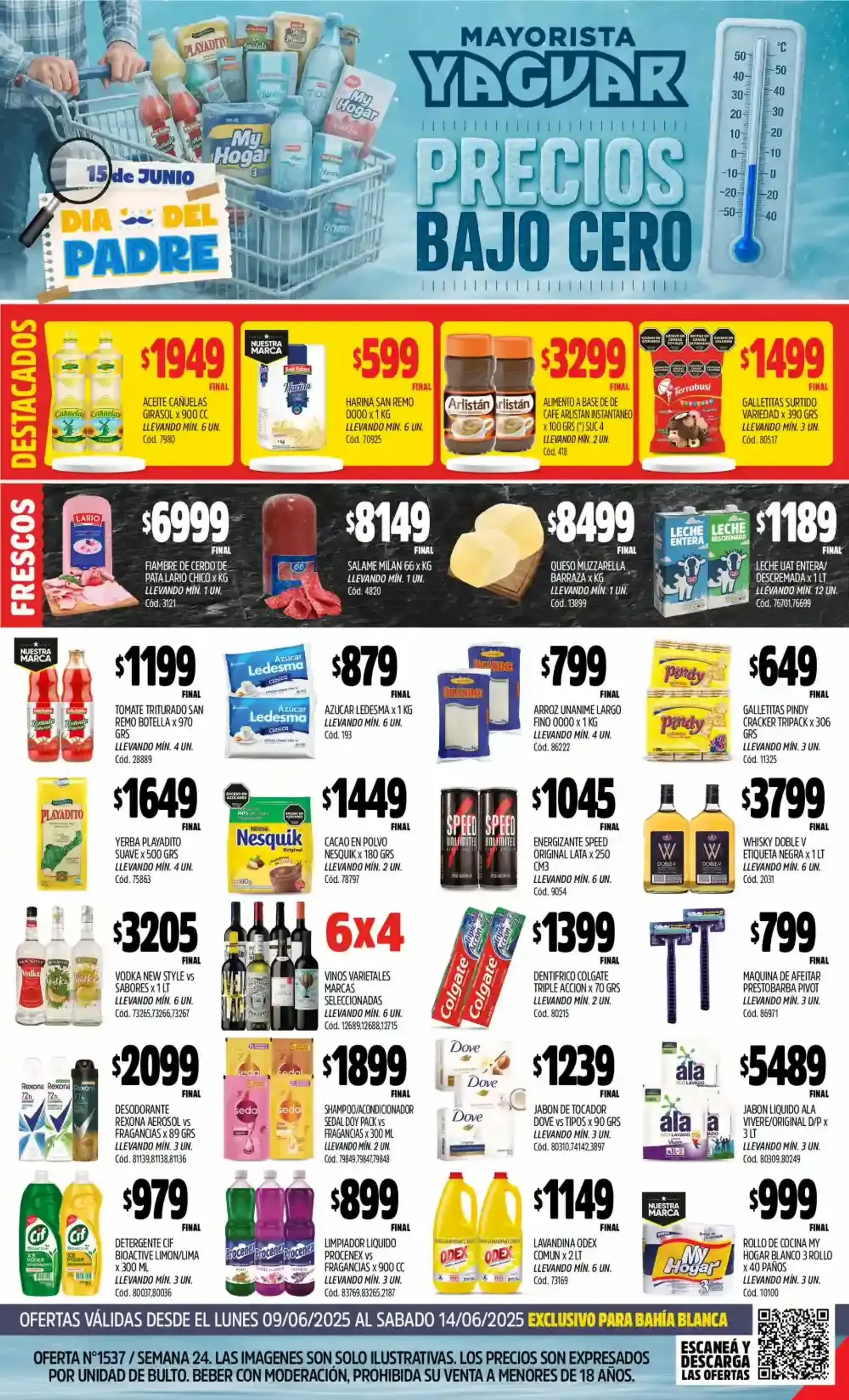 Ofertas de Ofertas Yaguar  9 de junio al 15 de junio 2025 - Página 1 del catálogo