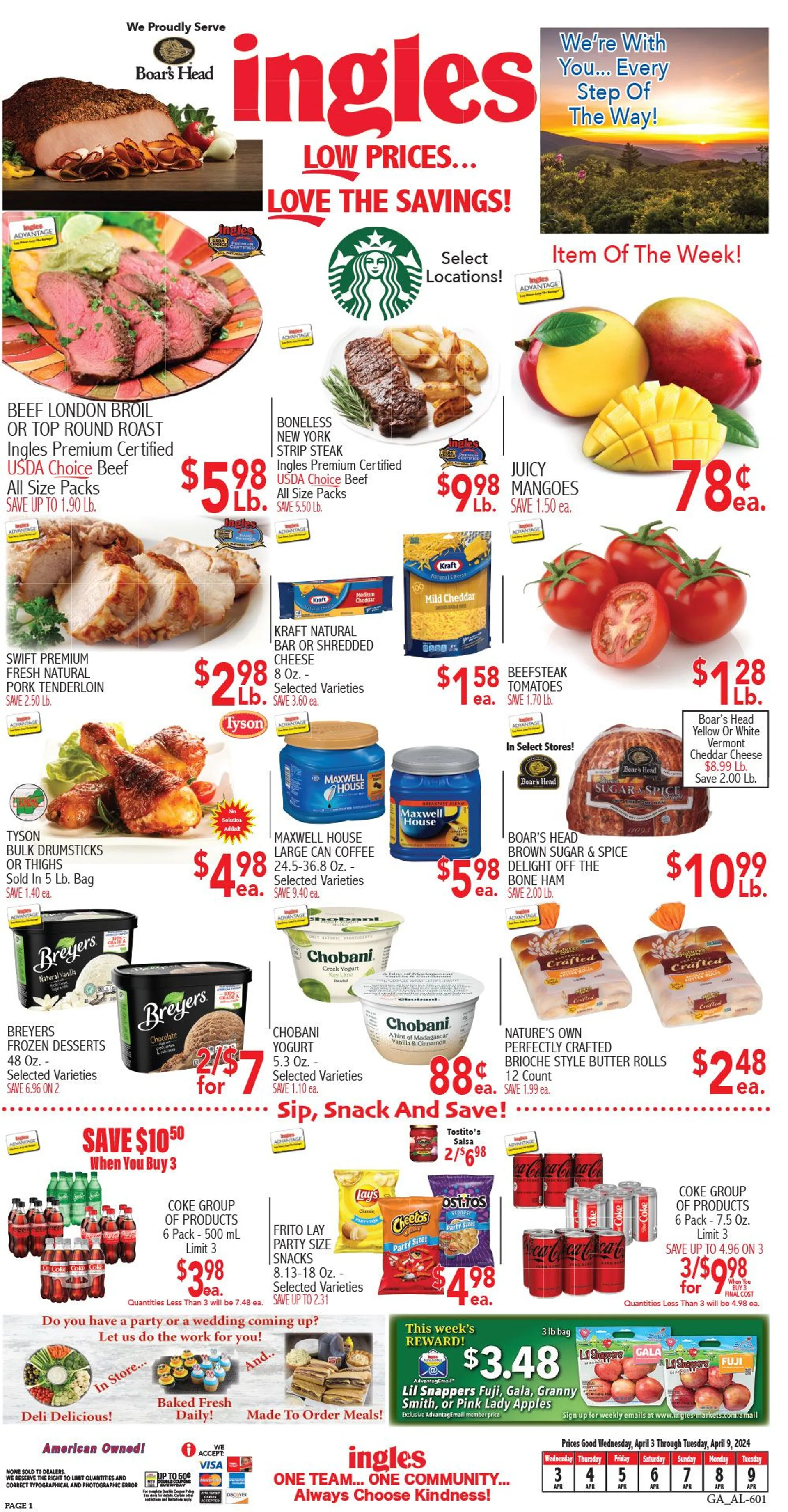 Weekly ad INGLES SPECIAL DEAL from April 3 to April 9 2024 - Page 1