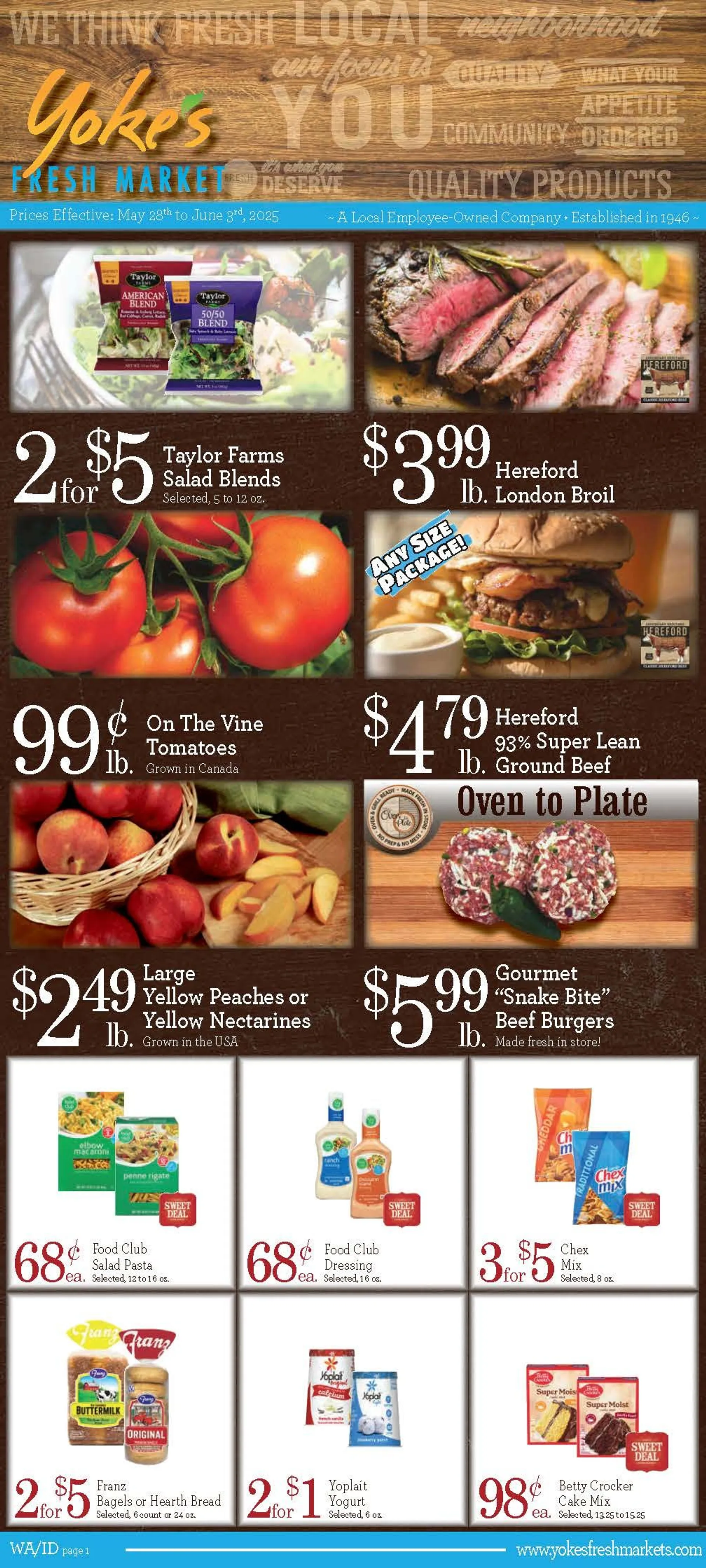 Weekly ad Yoke's Fresh Market weekly ads from May 28 to June 3 2025 - Page 1