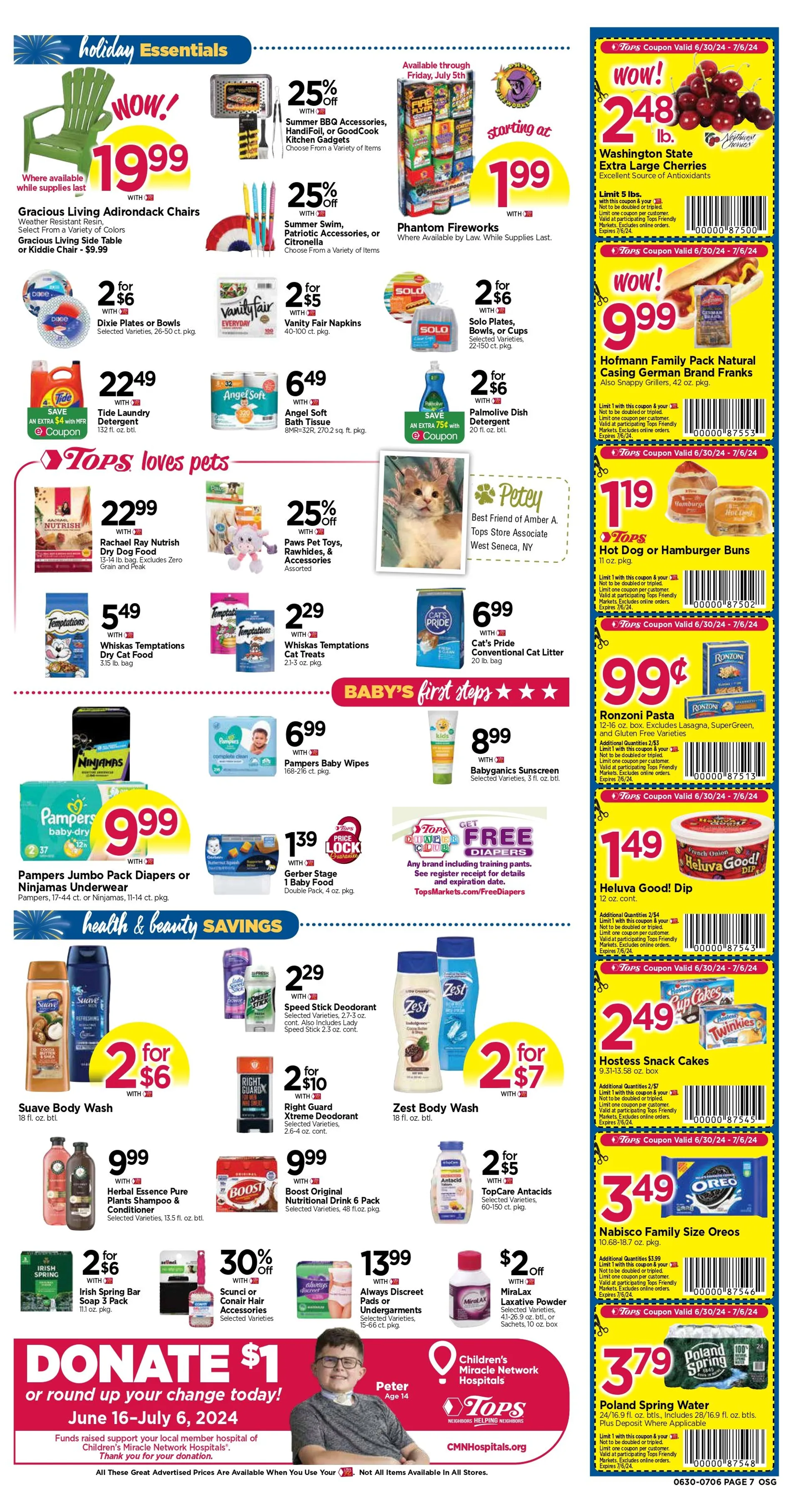 Weekly ad TOPS FRIENDLY MARKETS SALES from June 30 to July 6 2024 - Page 11