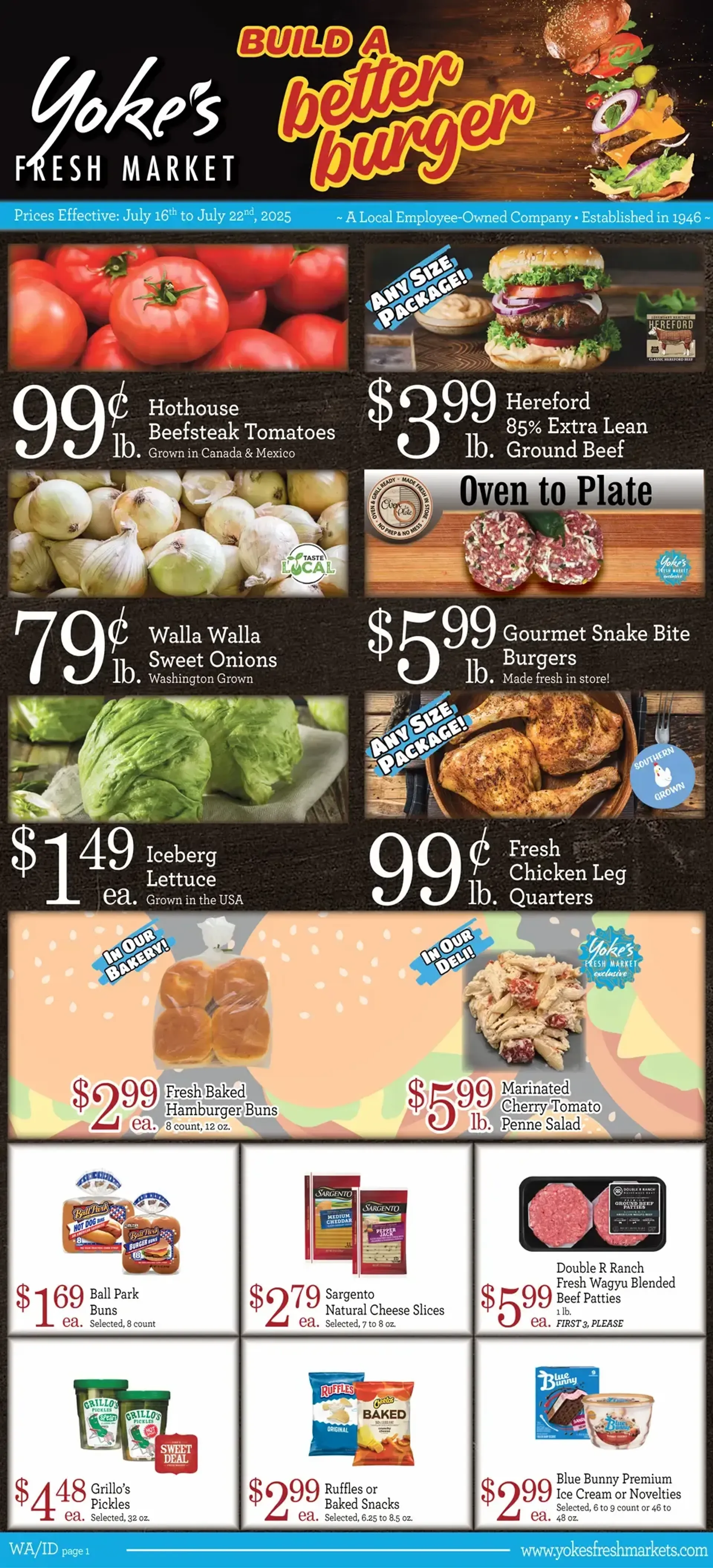 Weekly ad Yoke's Fresh Market Sales from July 16 to July 22 2025 - Page 1