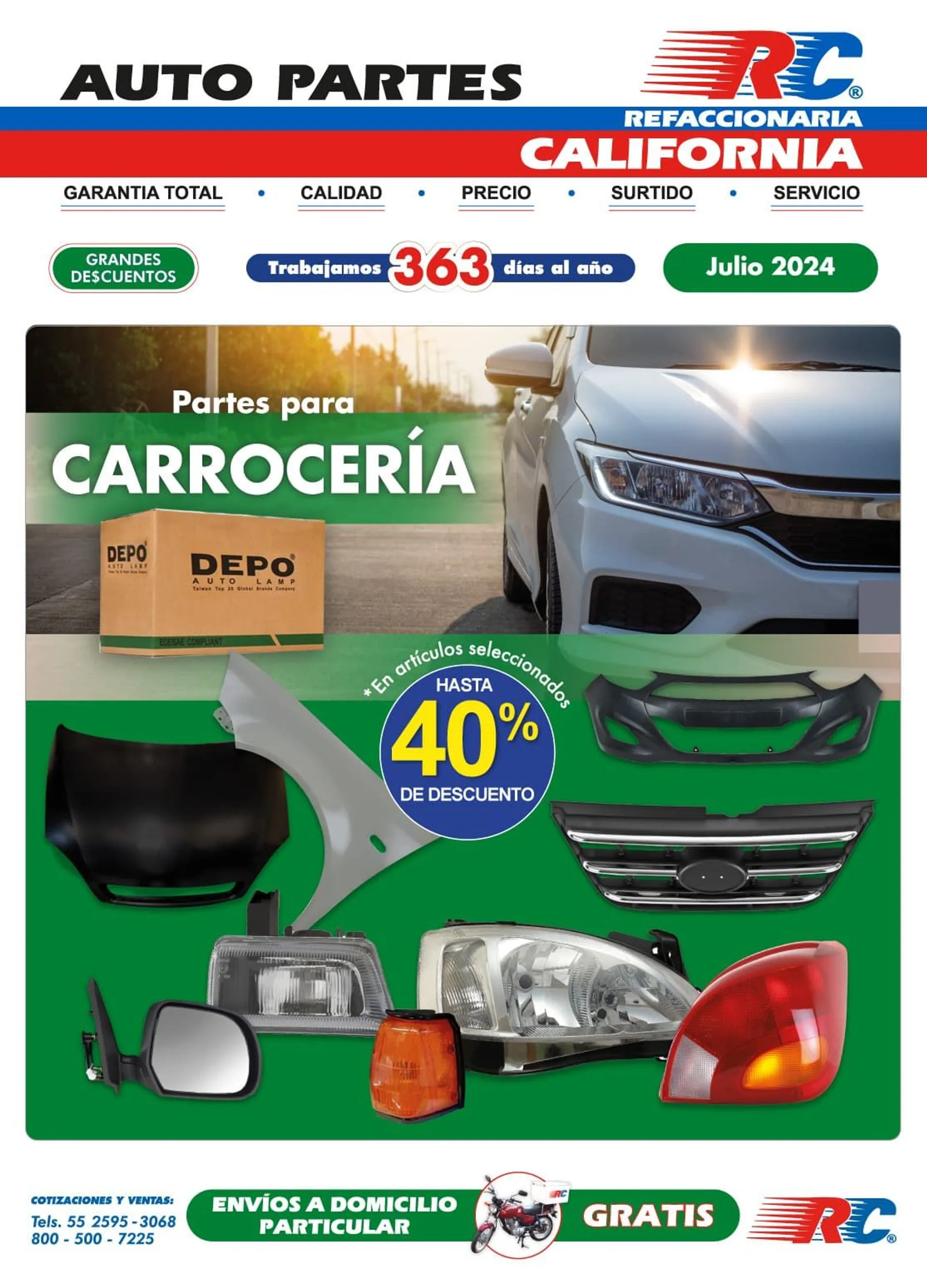 Catálogo de Descuentos en partes para carroceria 1 de julio al 31 de julio 2024 - Pagina 1