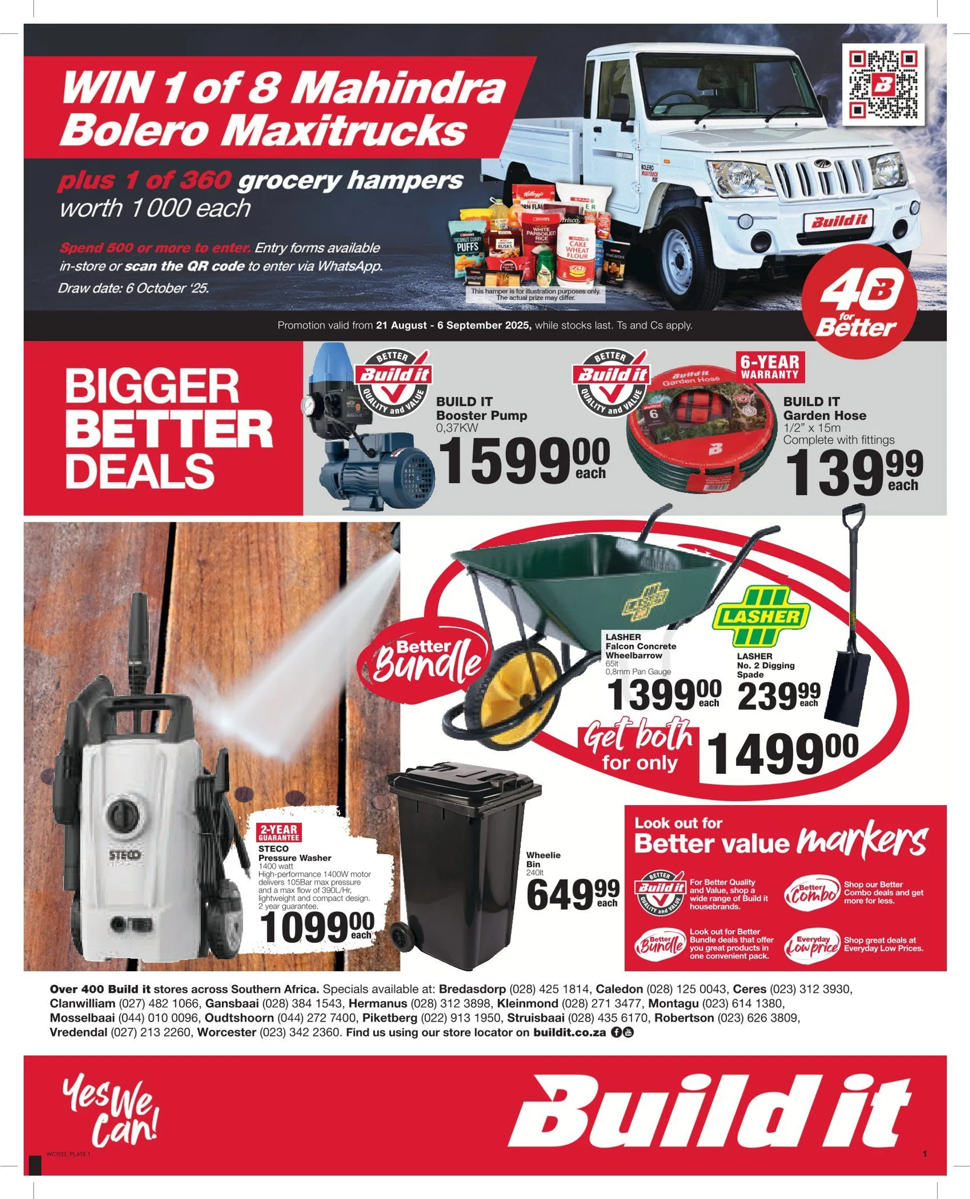 Build It Sales - 21 August 6 September 2025