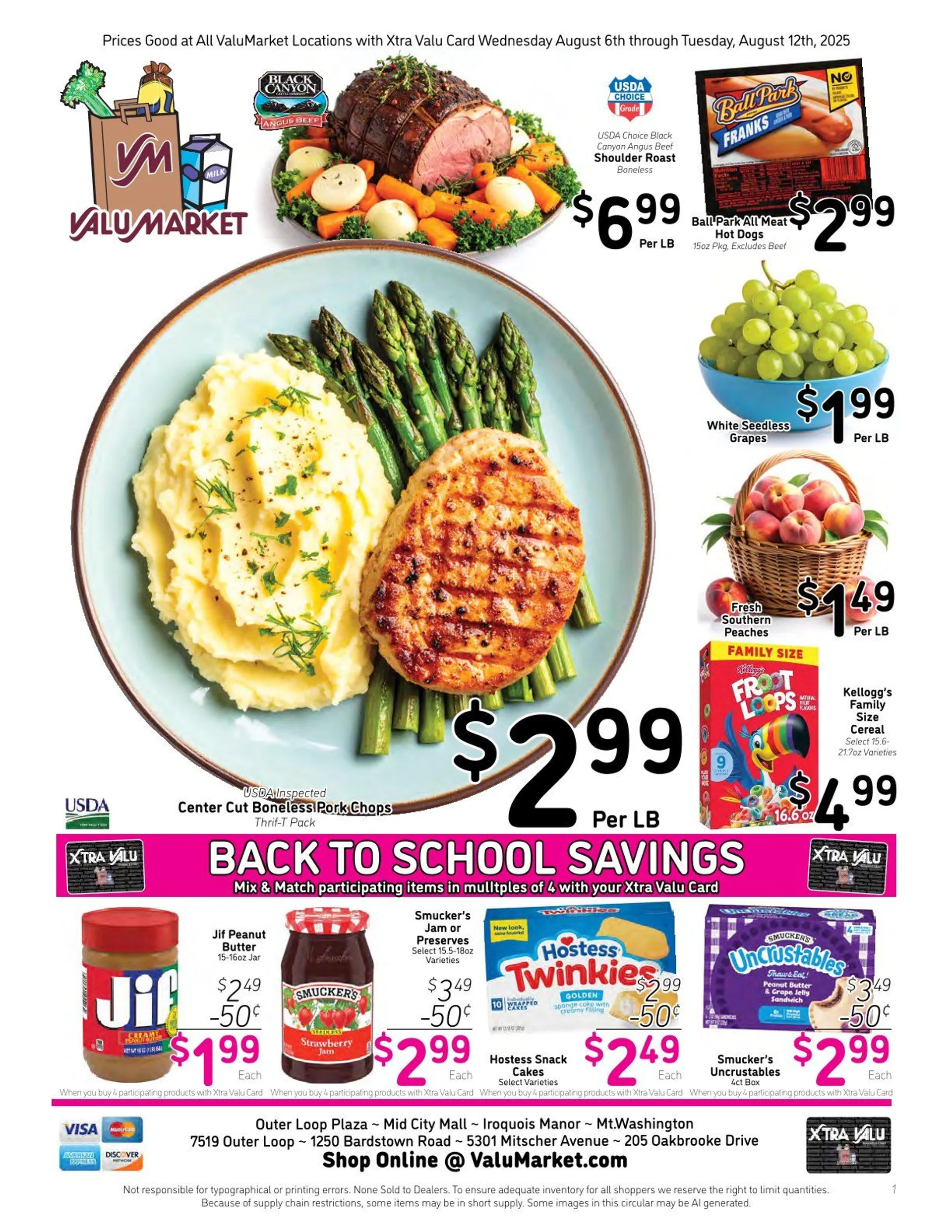 Weekly ad ValuMarket Sales from August 6 to August 12 2025 - Page 1