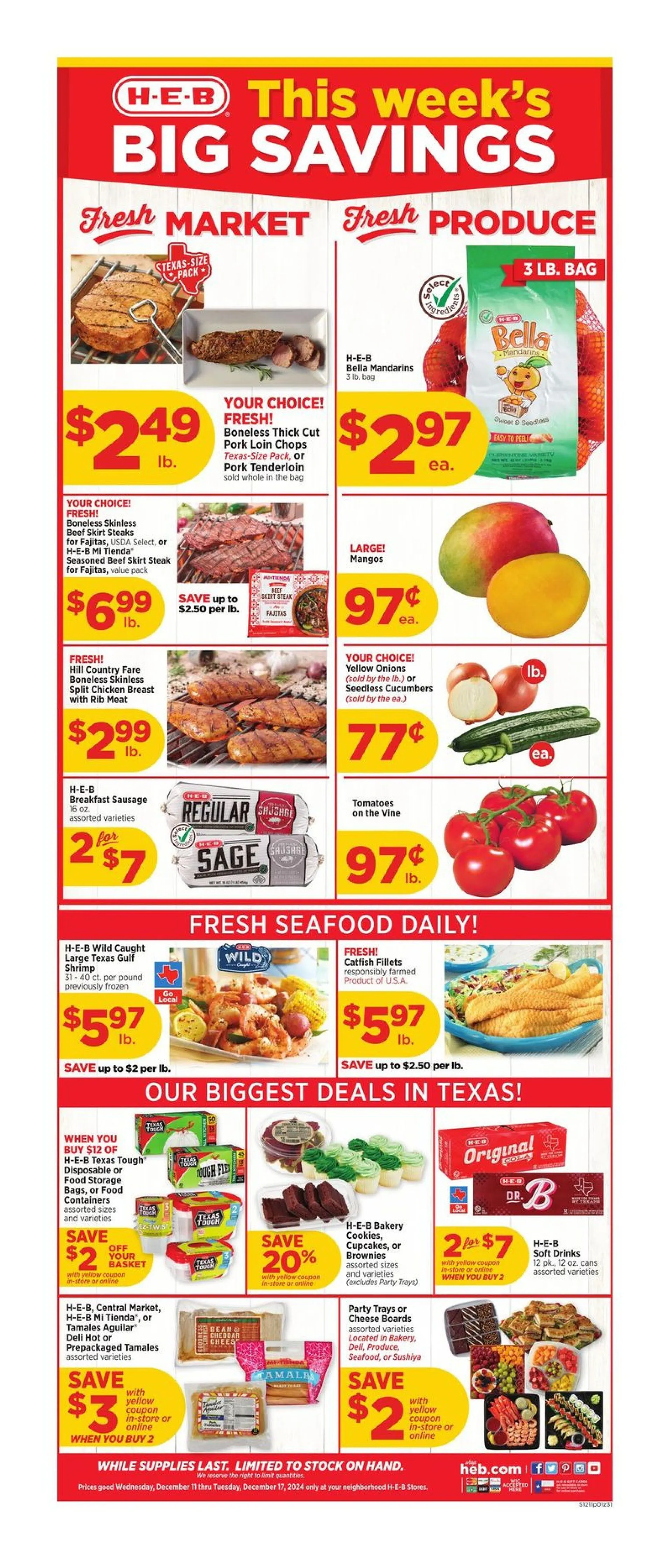 Weekly ad H-E-B Weekly Ad from December 11 to December 17 2024 - Page 