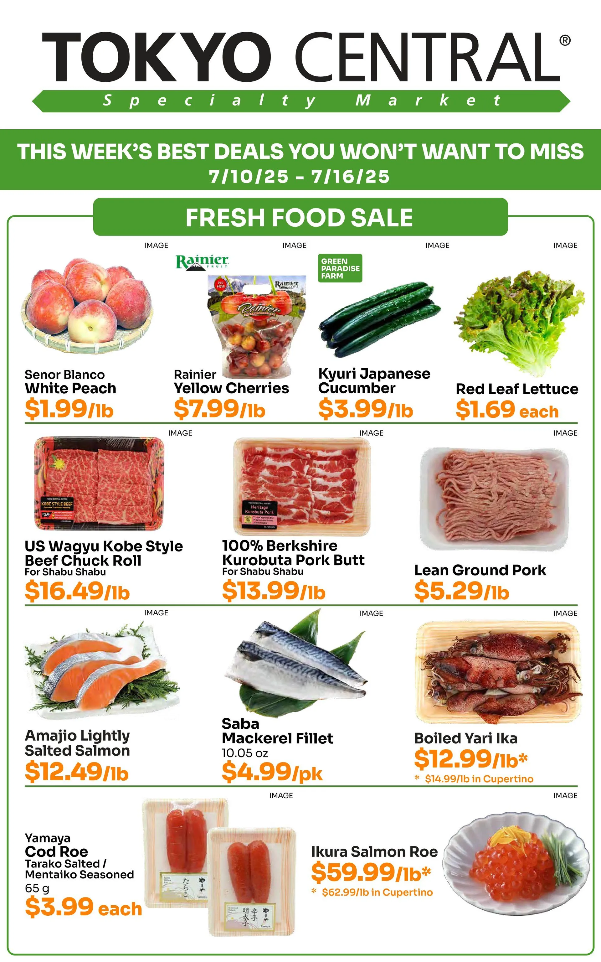 Weekly ad Tokyo Central Specialty Market Sales from July 10 to July 16 2025 - Page 