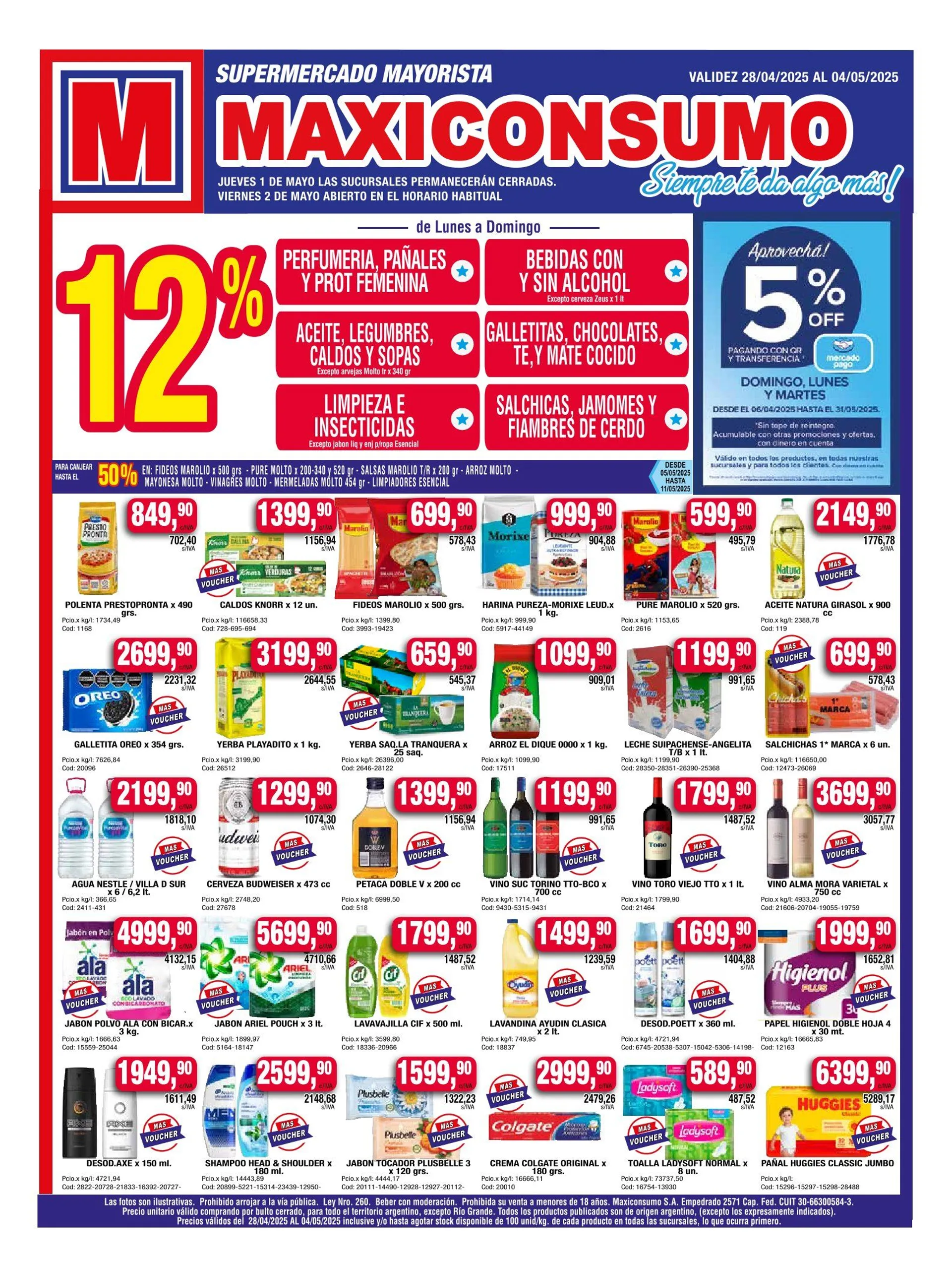 Ofertas de Maxiconsumo Ofertas 28 de abril al 5 de mayo 2025 - Página  del catálogo