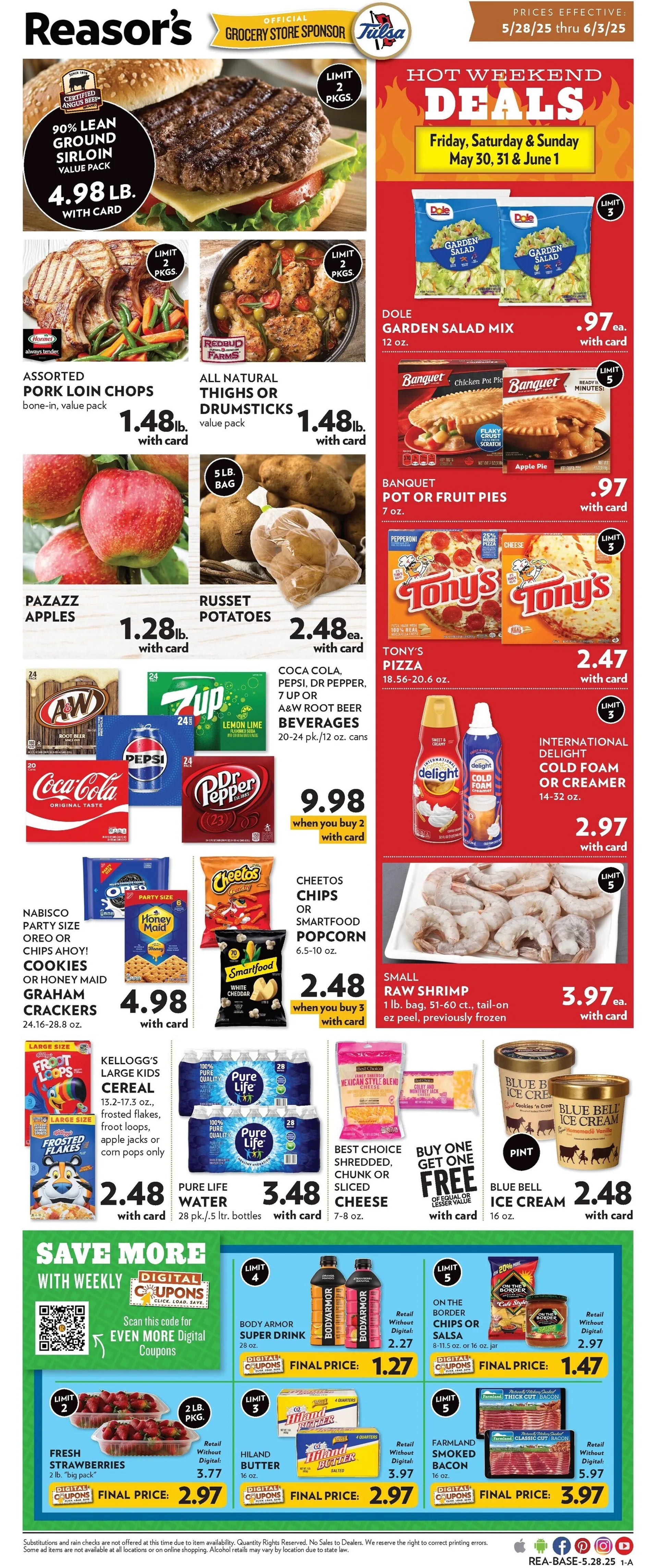 Weekly ad Reasor's Deals from May 28 to June 3 2025 - Page 1