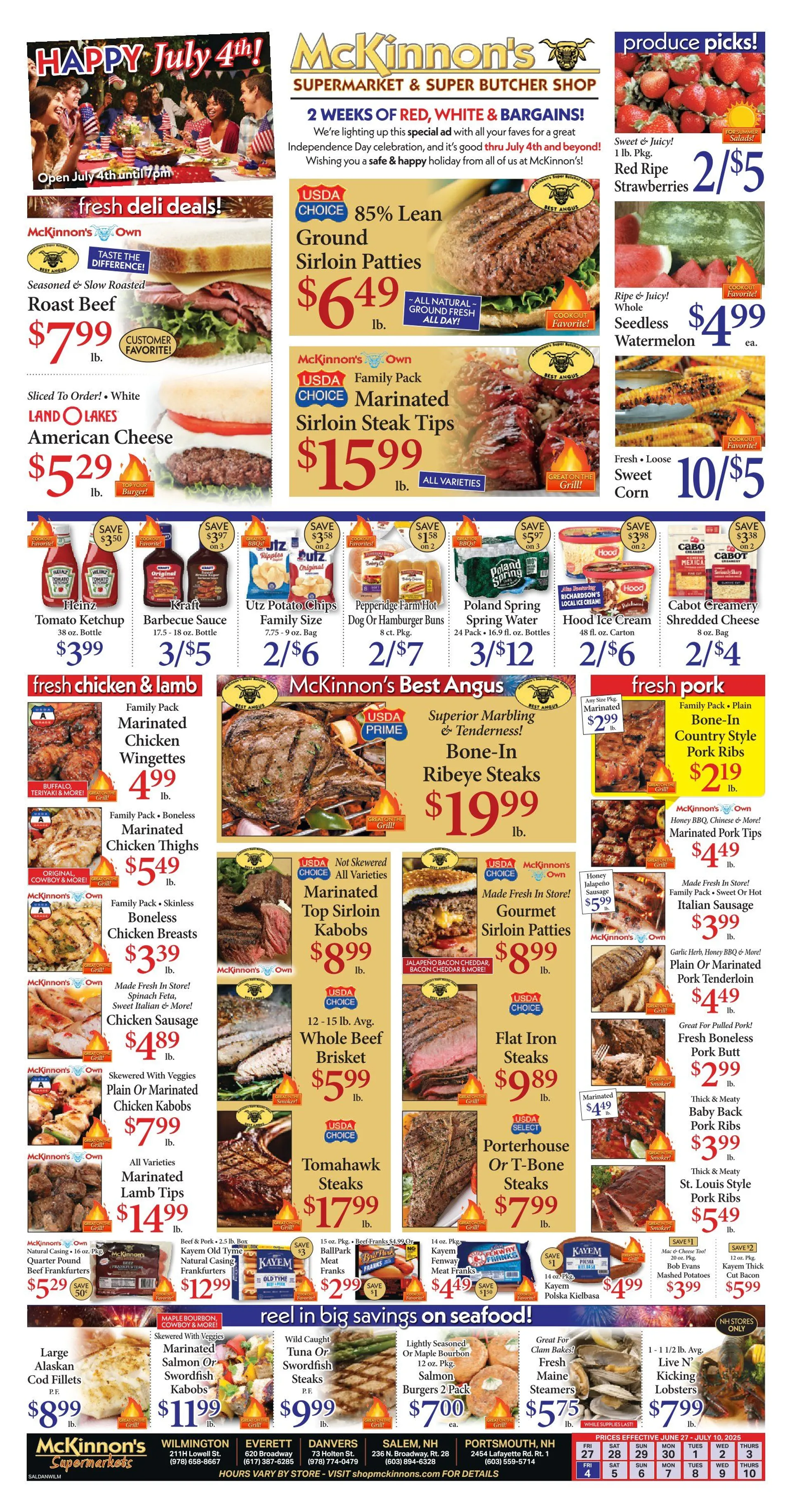 Weekly ad McKinnon's Supermarkets Sales from June 27 to July 10 2025 - Page 1