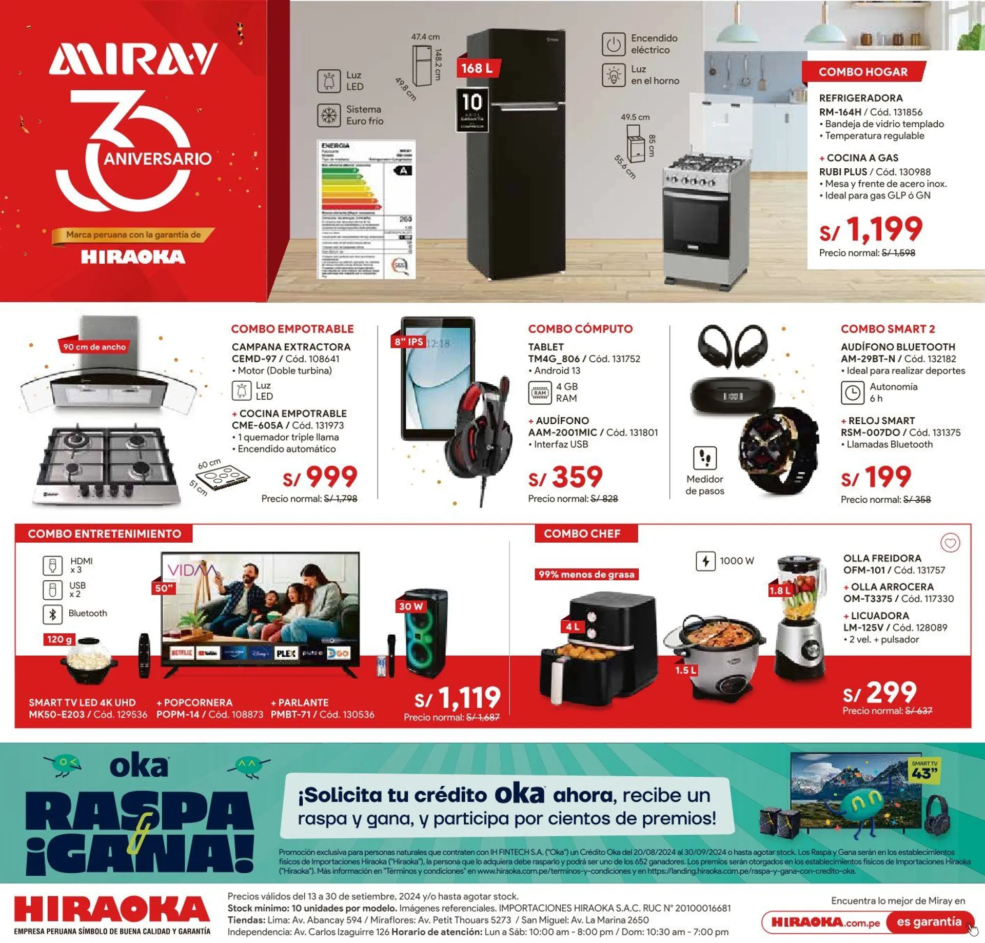 Catalogo de Hiraoka Ofertas de  Folletos 26 de setiembre al 30 de setiembre 2024 - Pag 