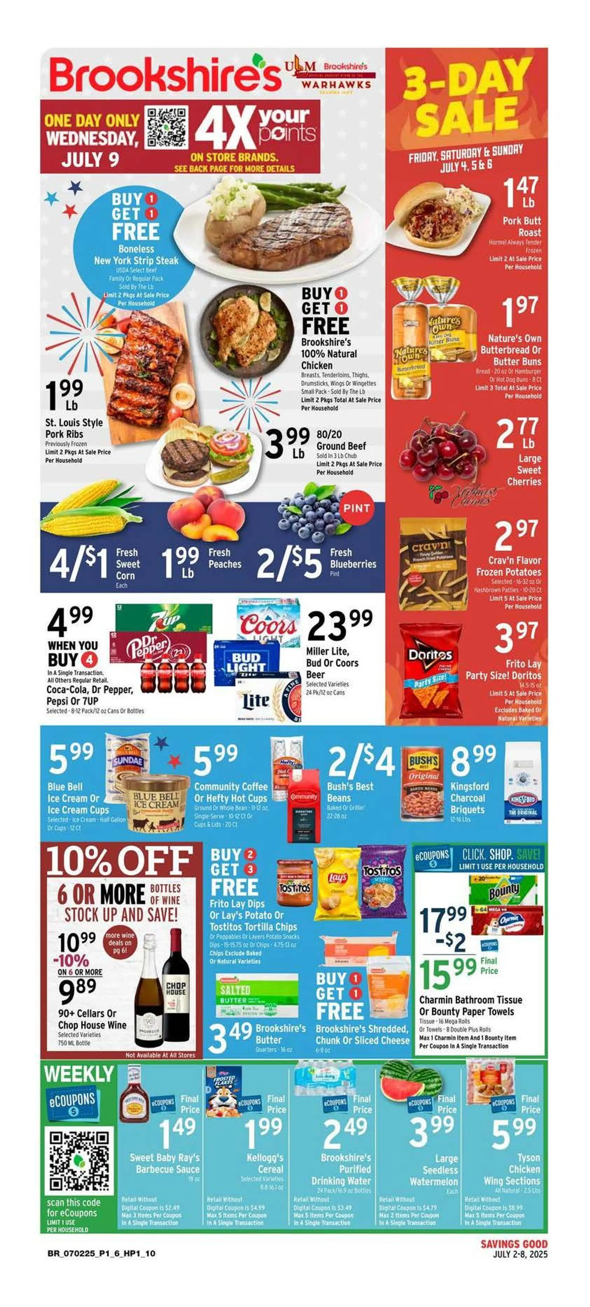 Weekly ad Brookshires Sales from July 2 to July 9 2025 - Page 1