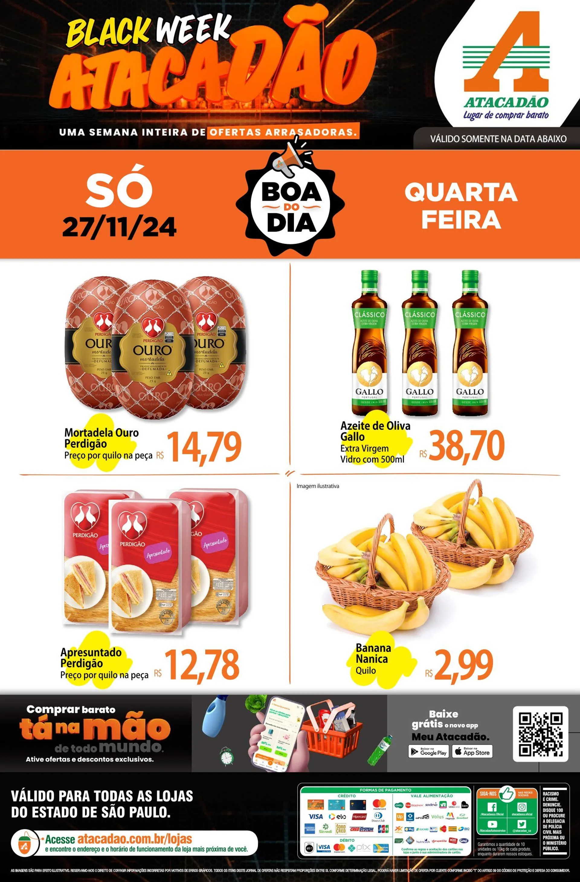 Encarte de Atacadão Ofertas de brochura 27 de novembro até 27 de novembro 2024 - Pagina 