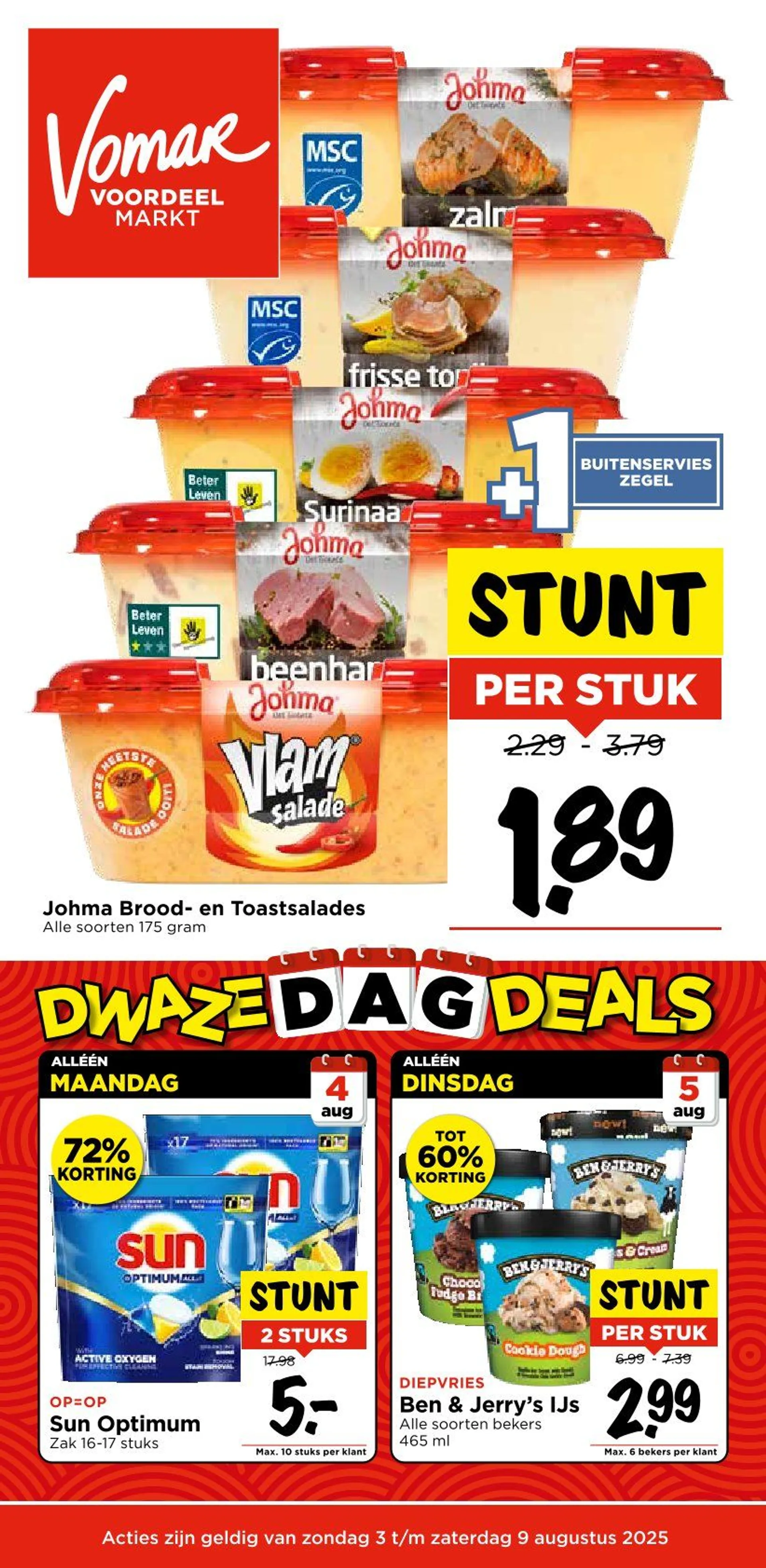 Vomar folders van 2 augustus tot 9 augustus 2025 - Folder pagina 1