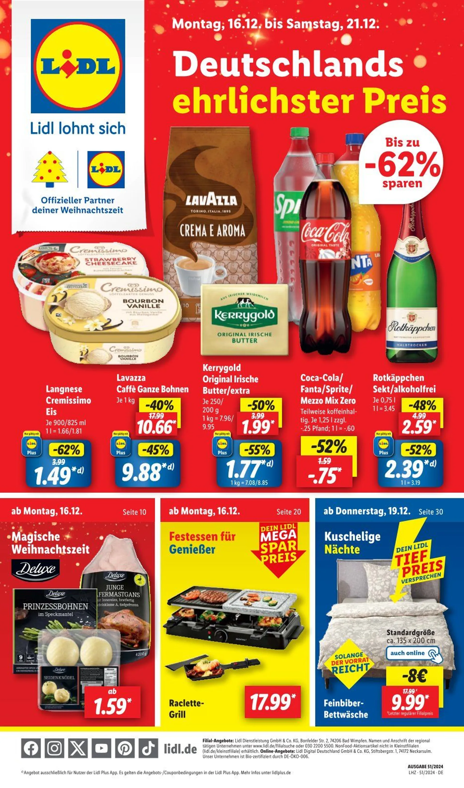 Lidl Prospekt von 16. Dezember bis 21. Dezember 2024 - Prospekt seite 