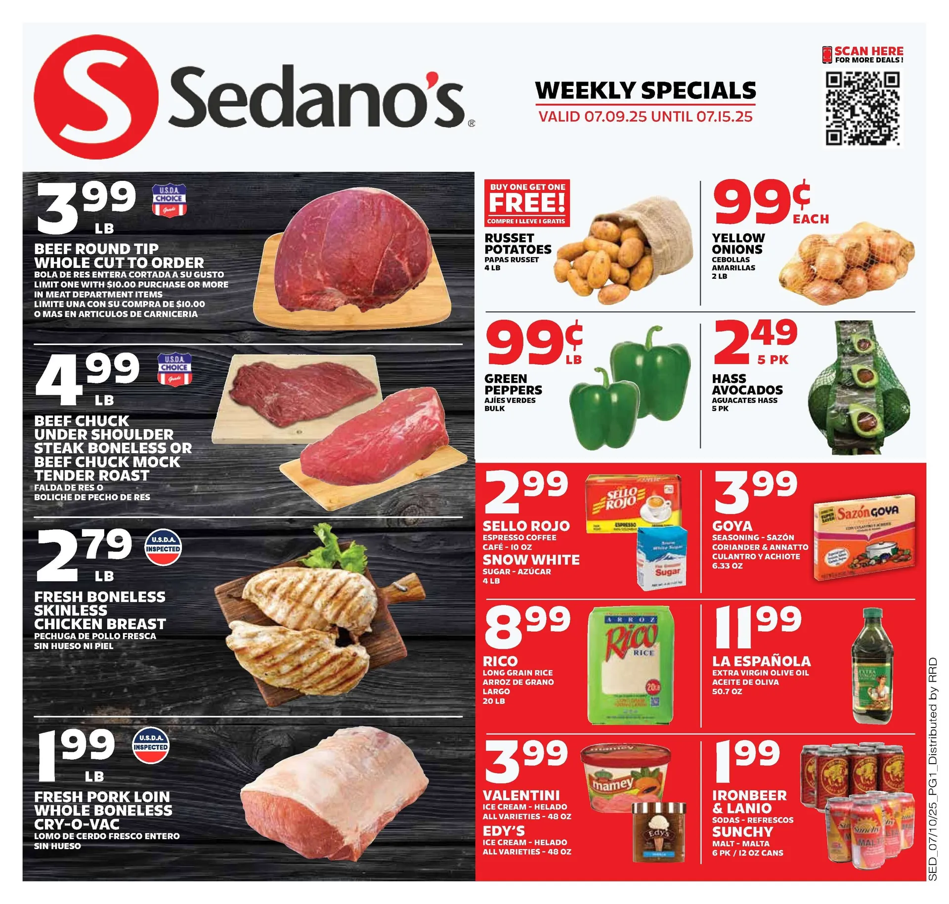 Weekly ad Sedano's weekly ads from July 9 to July 15 2025 - Page 1