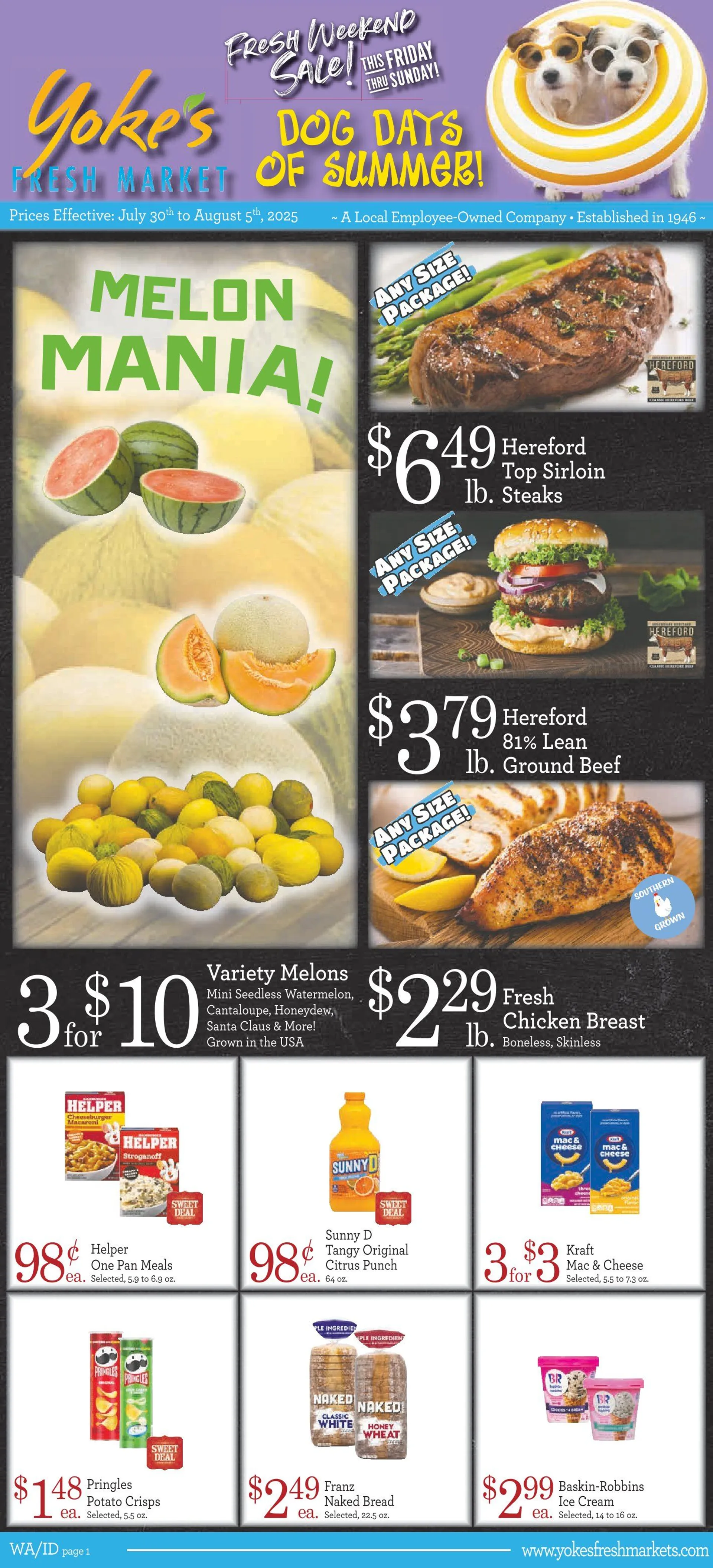 Weekly ad Yoke's Fresh Market weekly ads from July 30 to August 5 2025 - Page 1