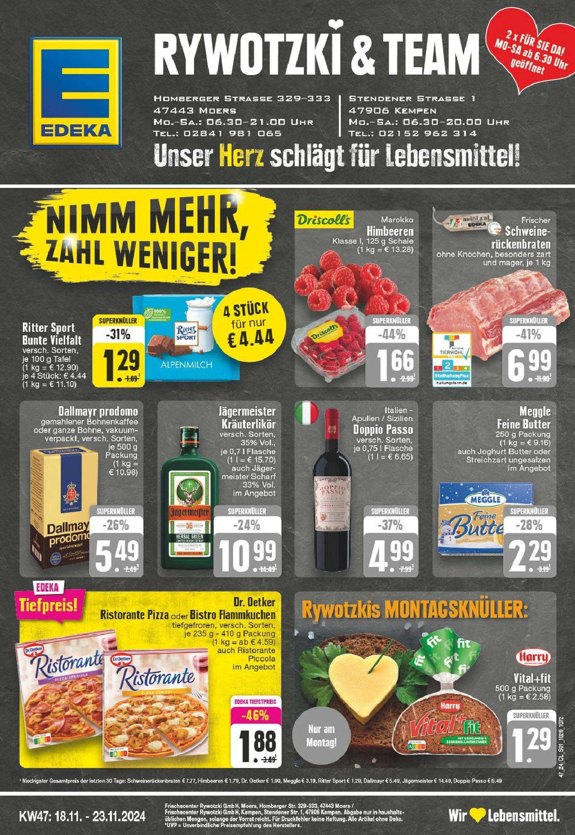 Edeka Prospekt von 18. November bis 23. November 2024 - Prospekt seite 