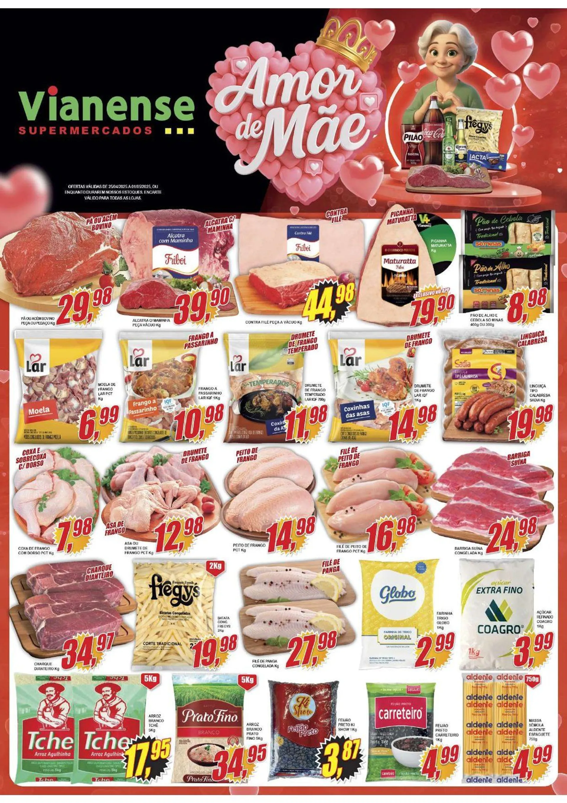 Encarte de Folhetos Vianense Supermercados 25 de abril até 5 de maio 2025 - Pagina 