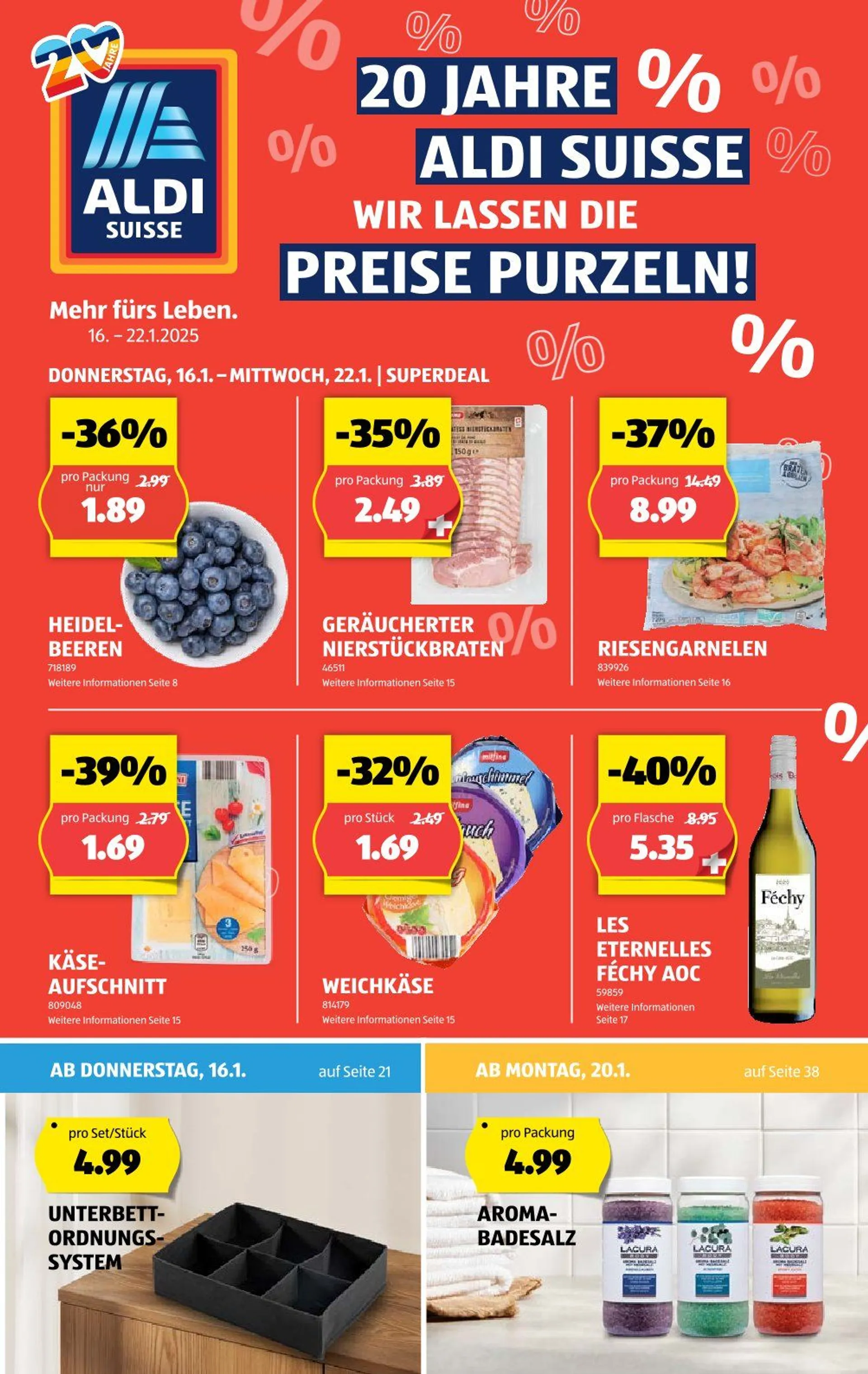 Aldi Prospekte von 16. Januar bis 22. Januar 2025 - Prospekt seite  