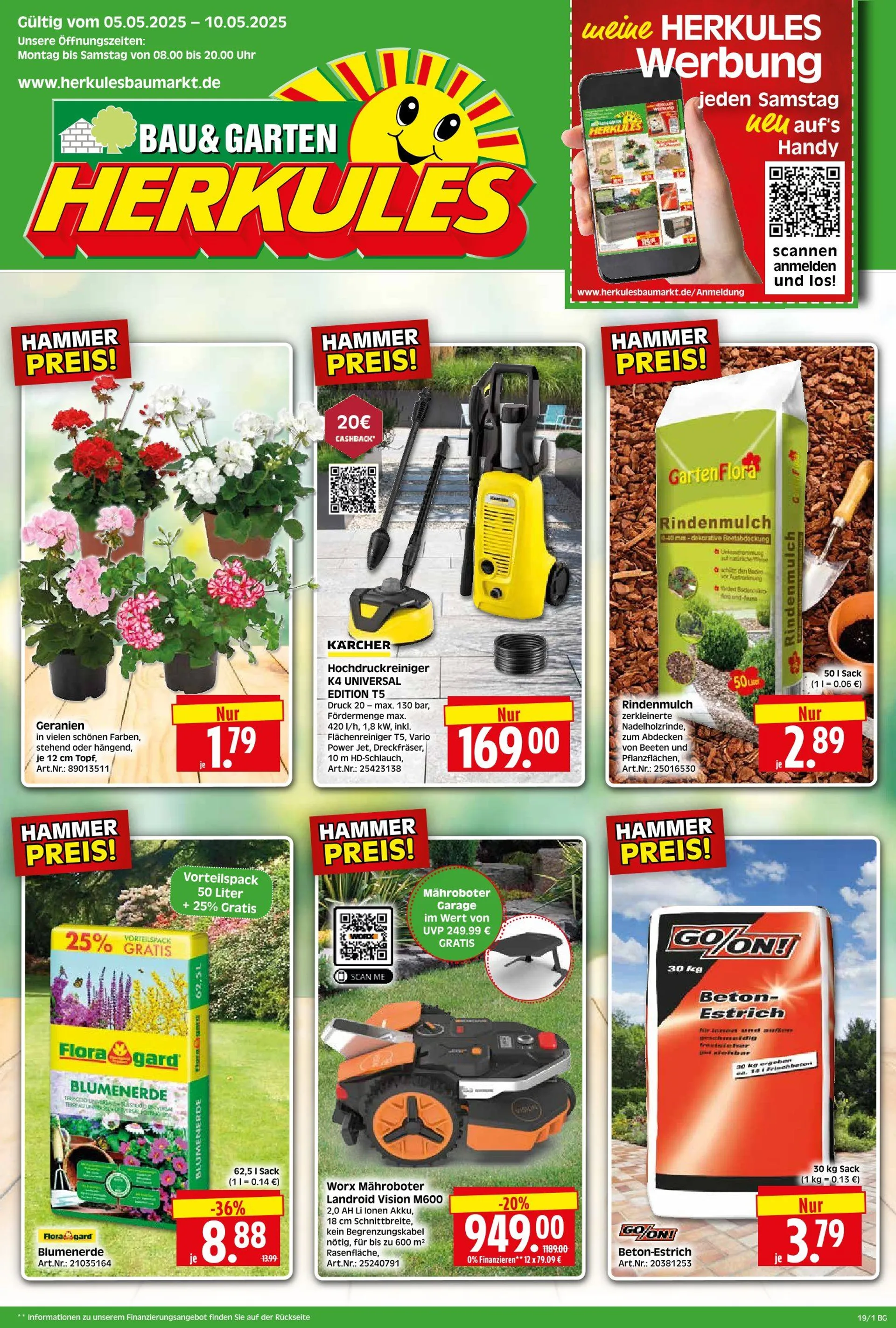 Herkules Baumarkt  Prospekte von 5. Mai bis 11. Mai 2025 - Prospekt seite 