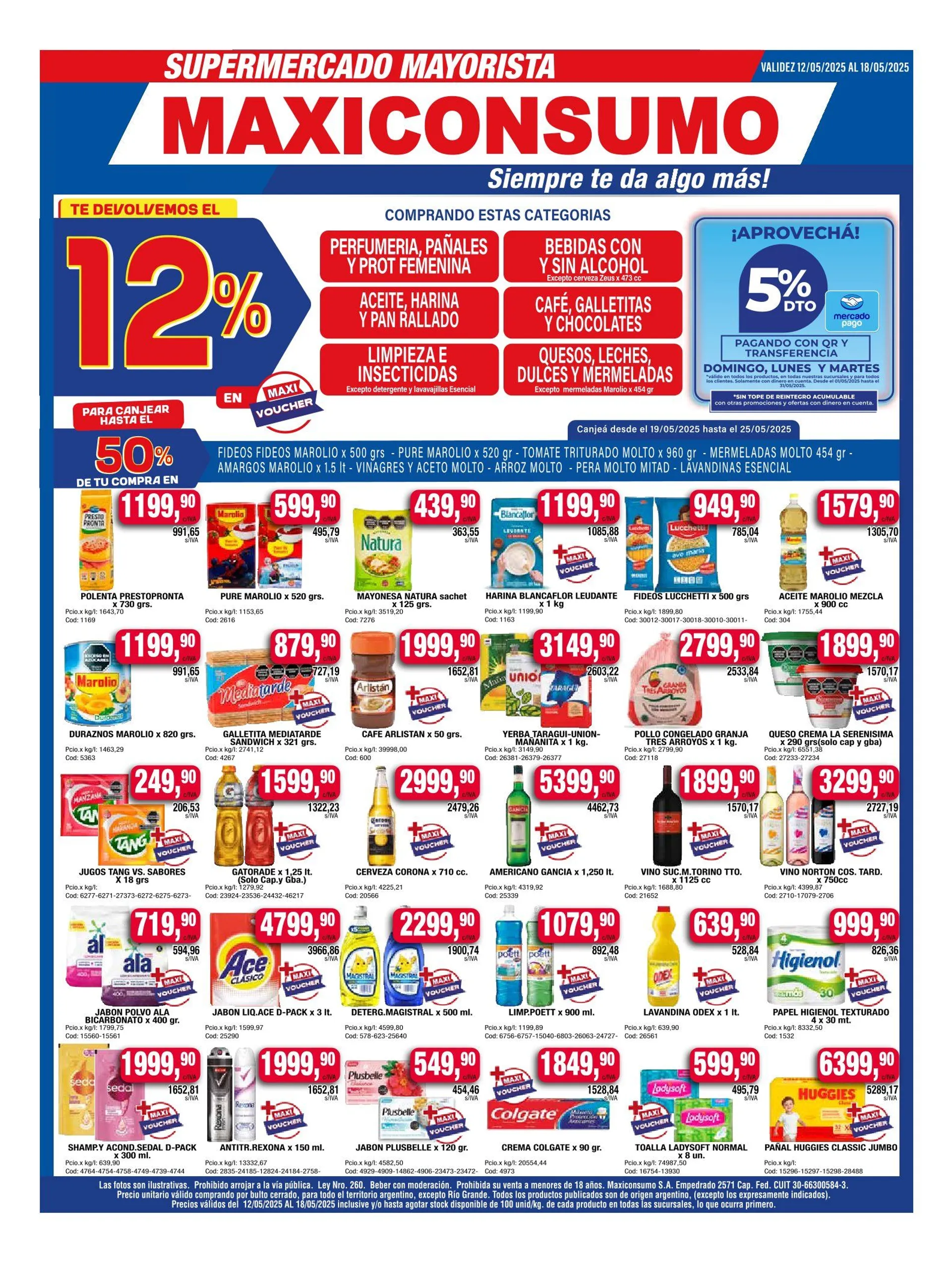 Ofertas de Maxiconsumo Ofertas 12 de mayo al 18 de mayo 2025 - Página  del catálogo