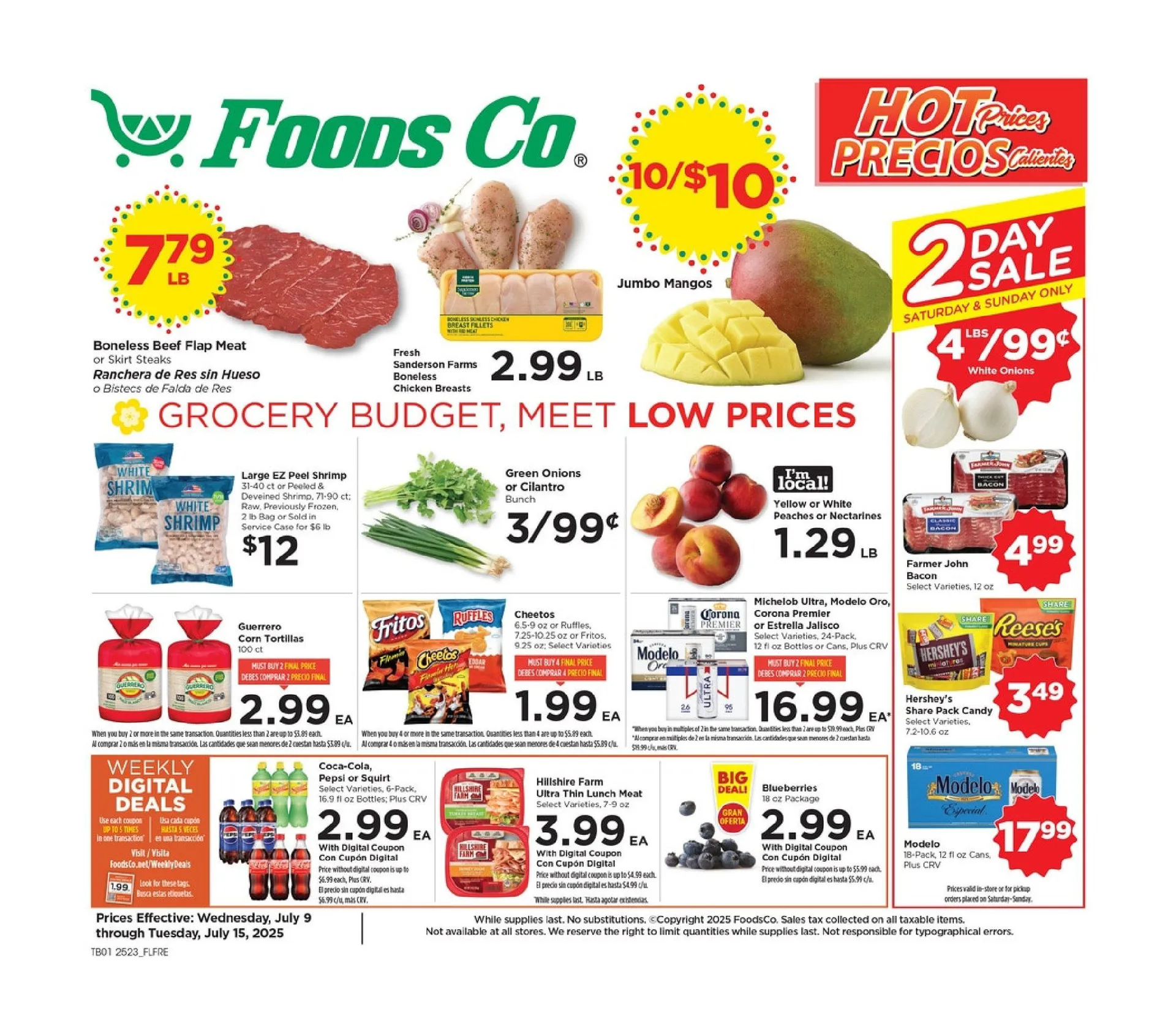 Weekly ad Foods Co. Sales from July 9 to July 15 2025 - Page 1