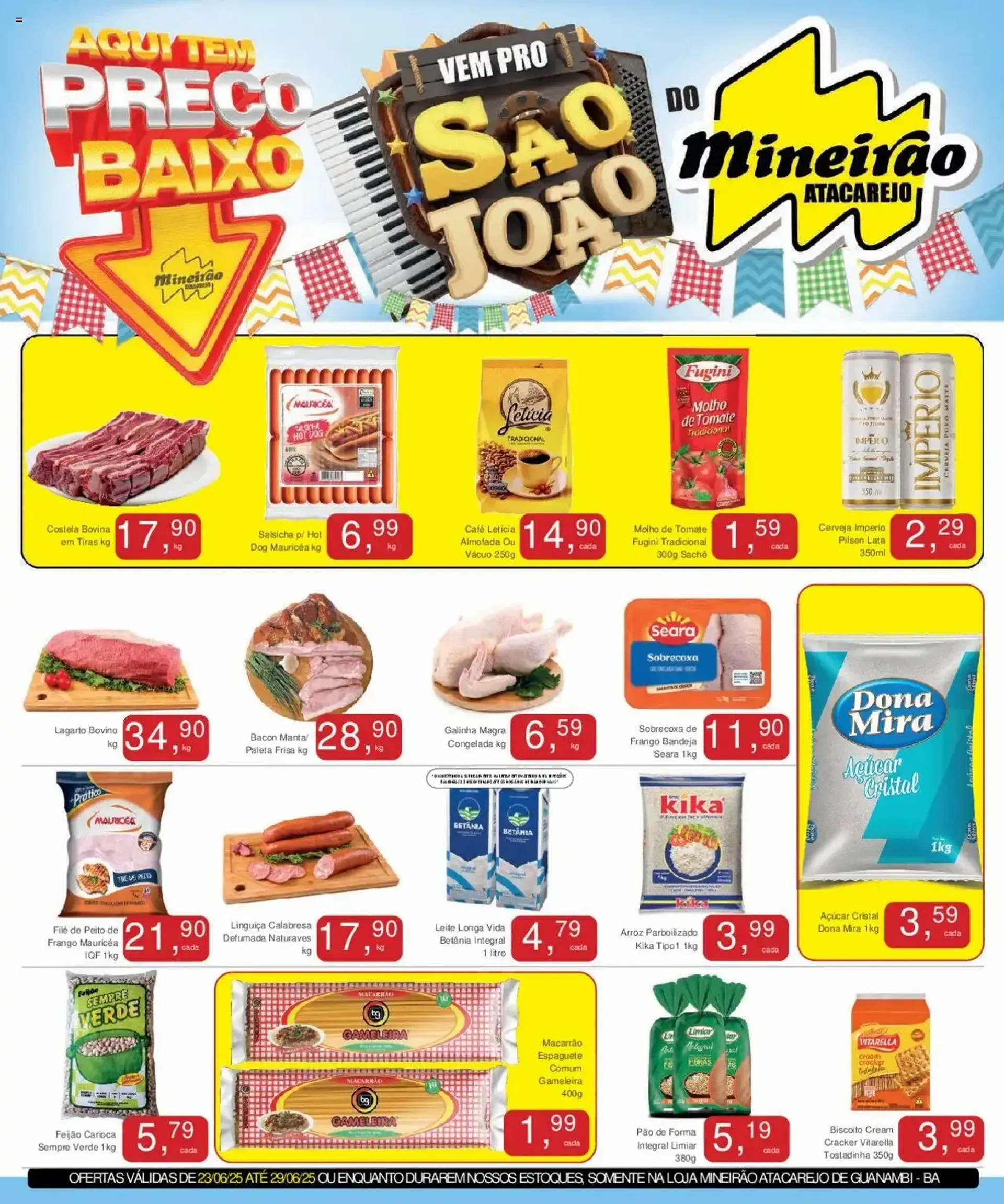 Encarte de  Folhetos Mineirão Atacarejo 23 de junho até 29 de junho 2025 - Pagina 1