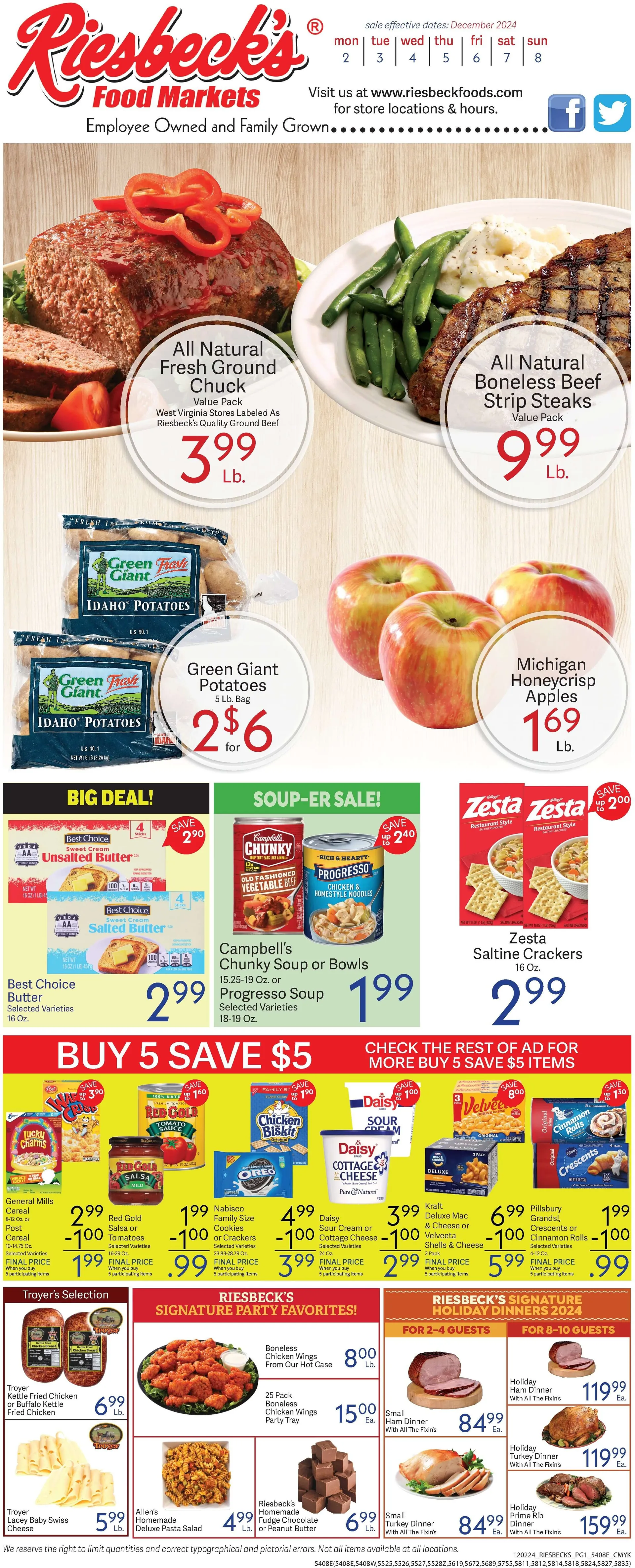 Weekly ad Riesbeck Weekly Ad from December 2 to December 8 2024 - Page 