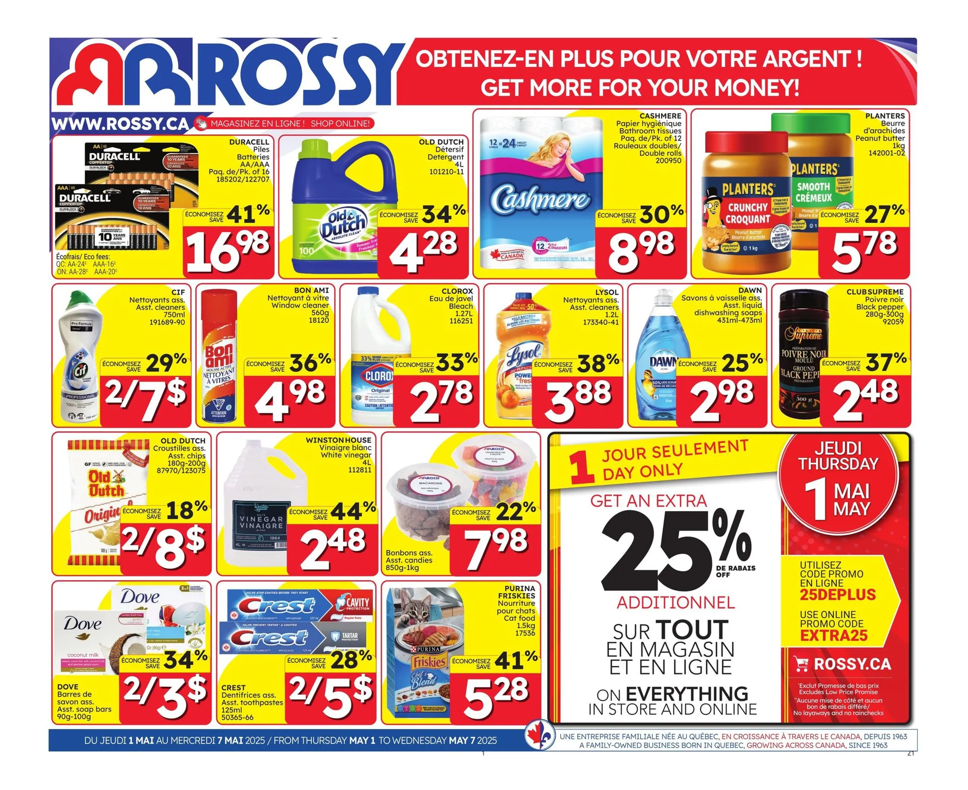 Rossy flyers  from May 1 to May 7 2025 - flyer page 