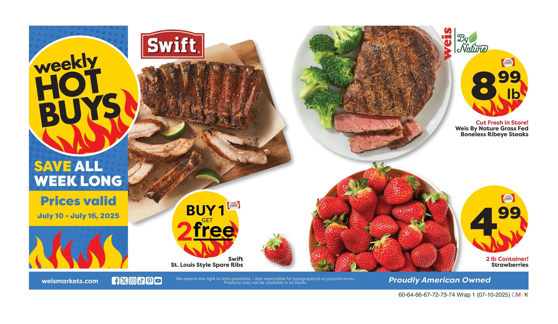 Weekly ad Weis Sales from July 10 to July 16 2025 - Page 1