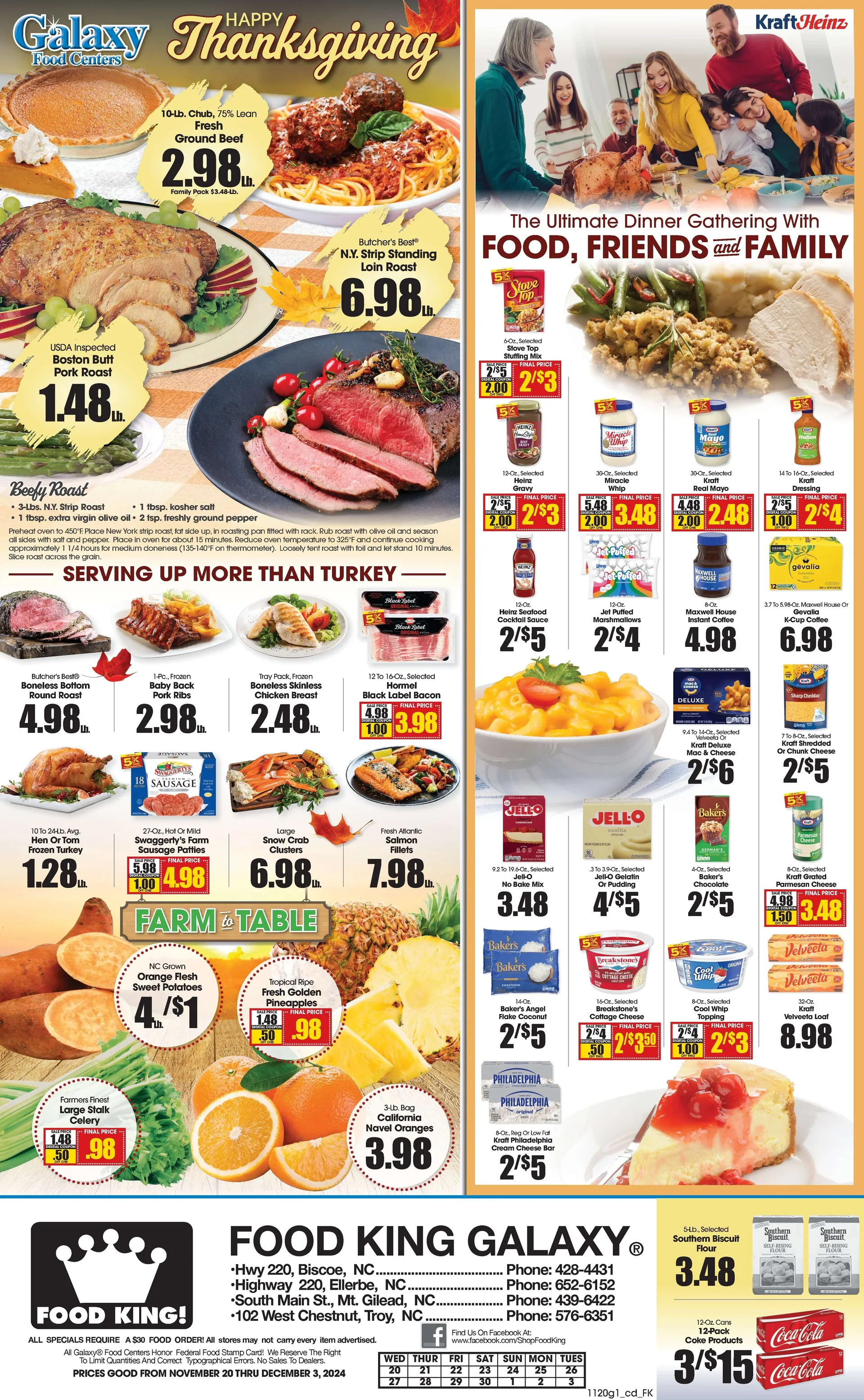 Weekly ad Food King Weekly Ad from November 20 to December 3 2024 - Page 