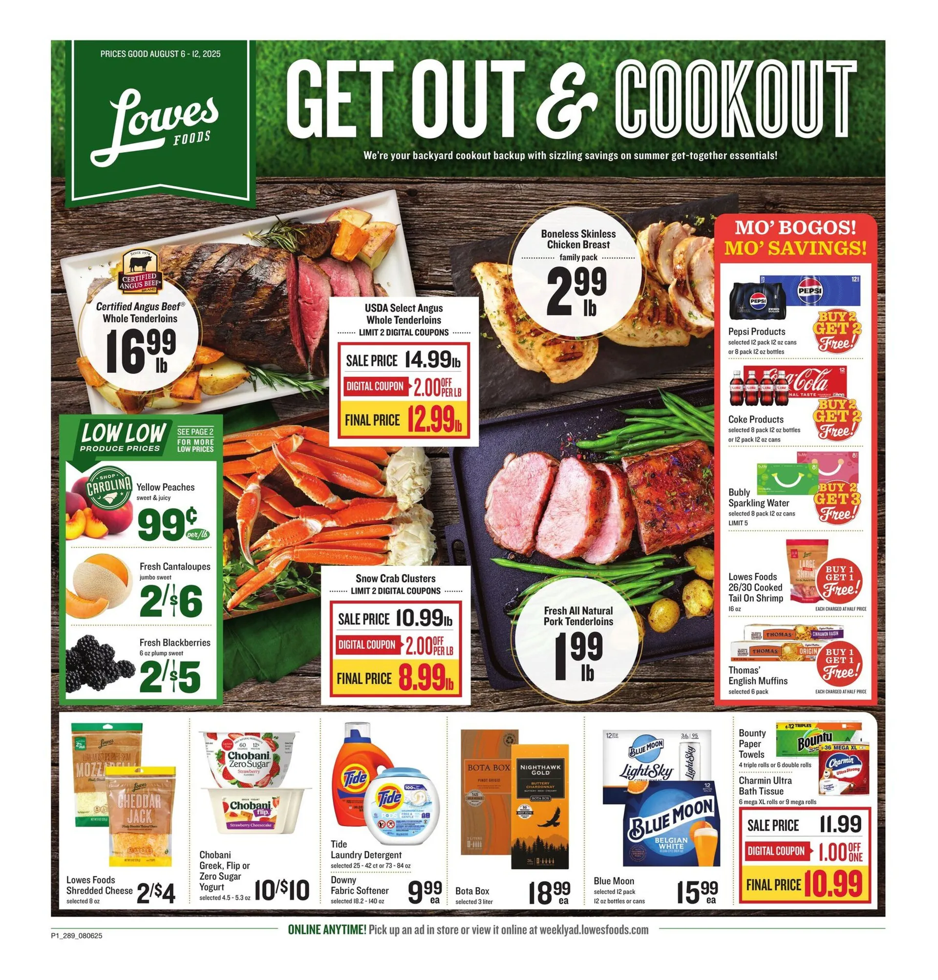 Weekly ad Lowes Foods Sales from August 6 to August 12 2025 - Page 1