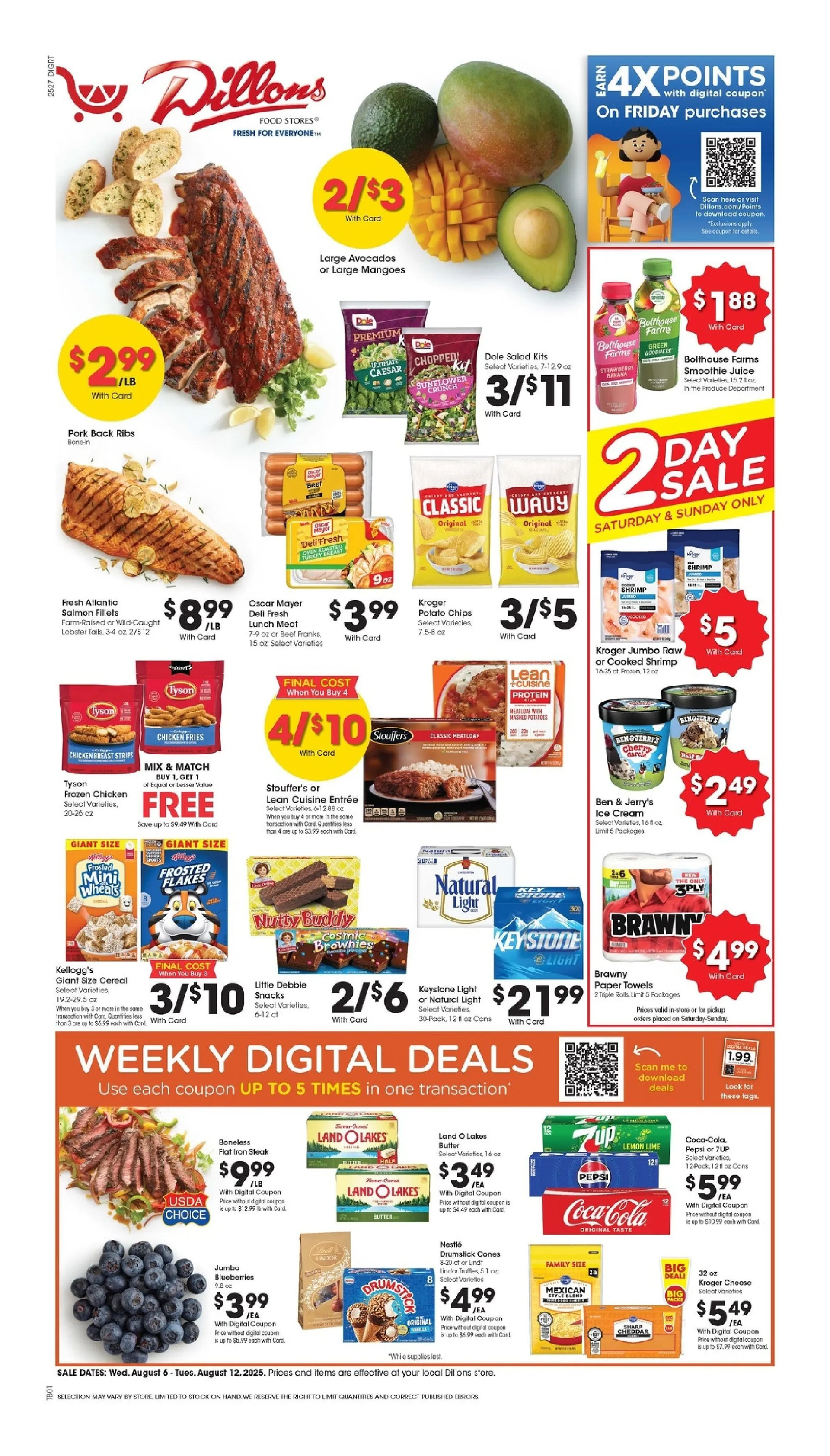 Weekly ad Dillons Sales from August 6 to August 12 2025 - Page 1