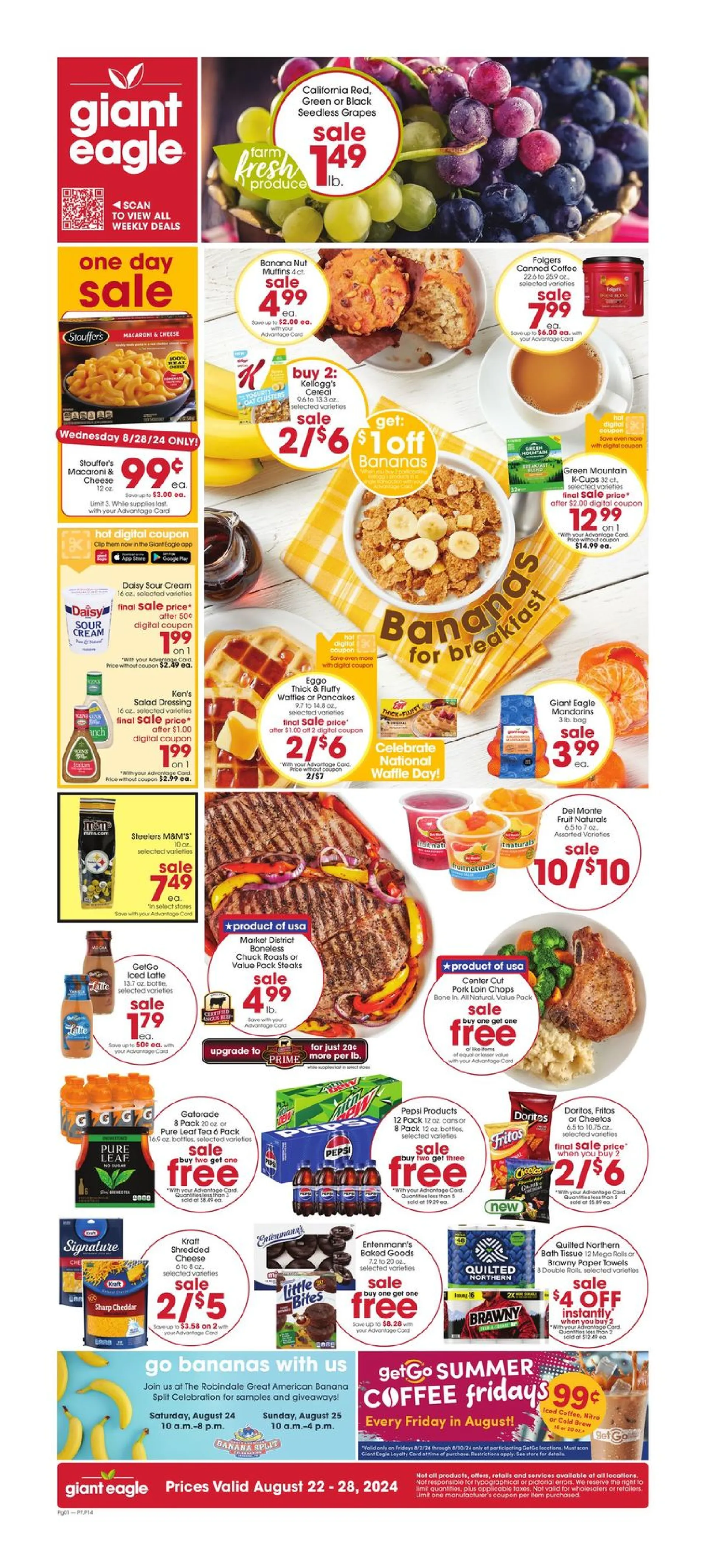 Weekly ad Giant Eagle Brochure Offers from August 22 to August 28 2024 - Page 