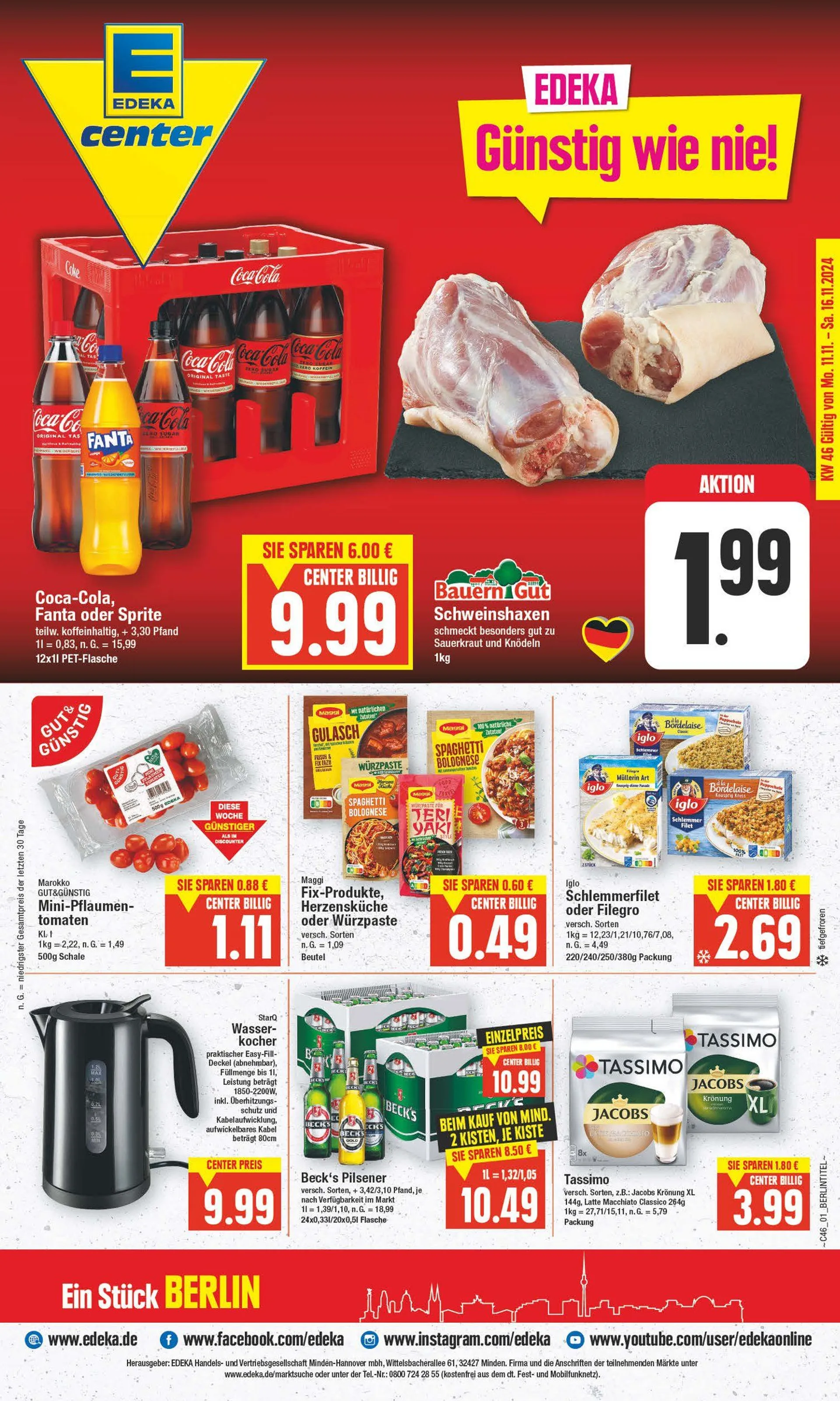 Edeka Prospekt von 11. November bis 16. November 2024 - Prospekt seite 